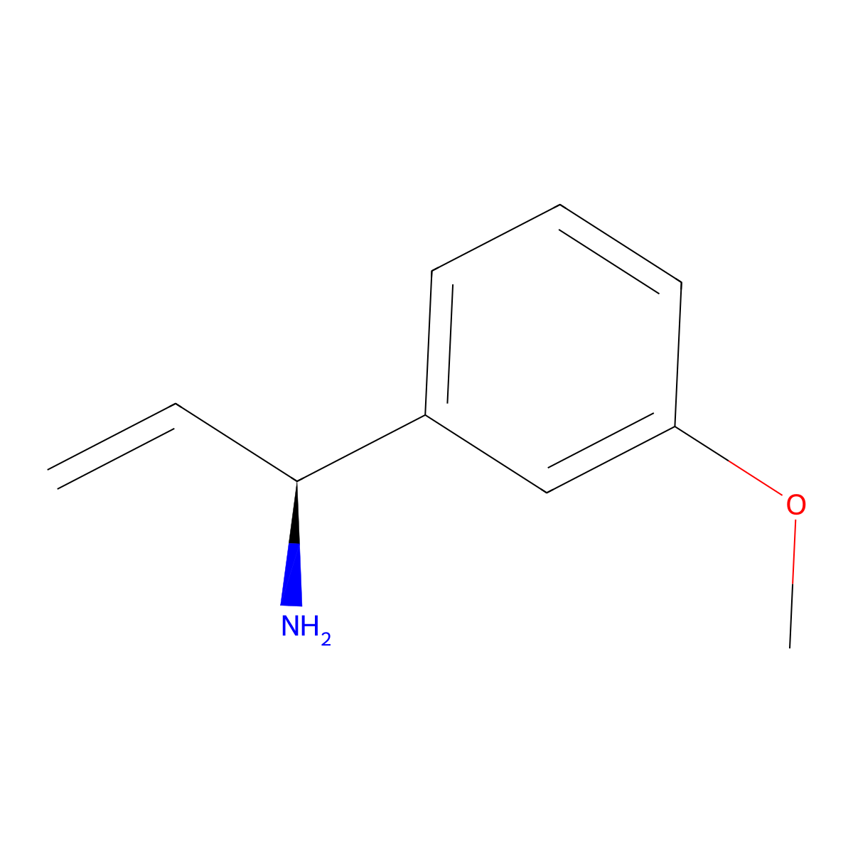 (1S)-1-(3-Methoxyphenyl)prop-2-enylamine molecular structure, CAS 1213398-86-7