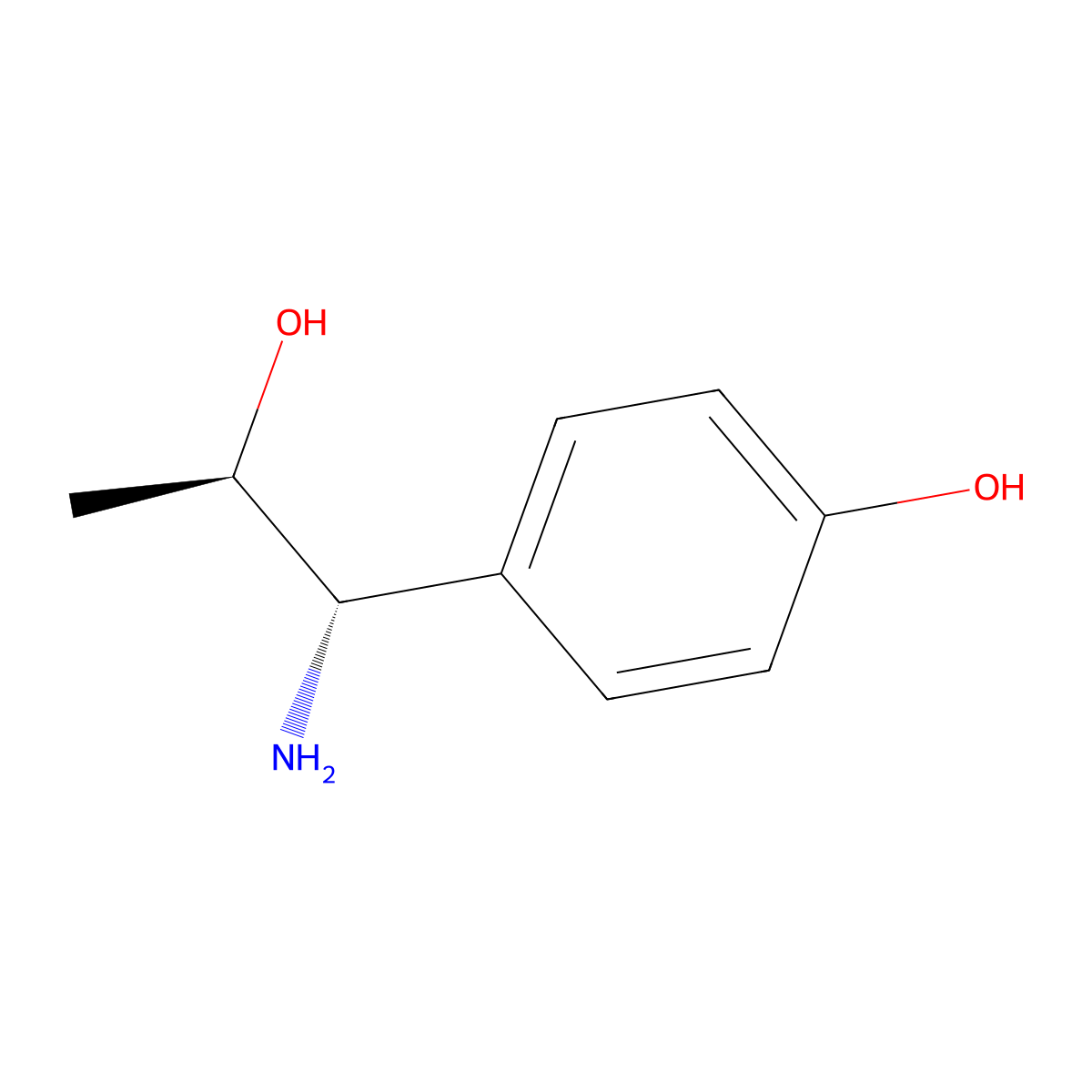 (1S,2R)-1-Amino-1-(4-hydroxyphenyl)propan-2-OL molecular structure, CAS 1213399-45-1