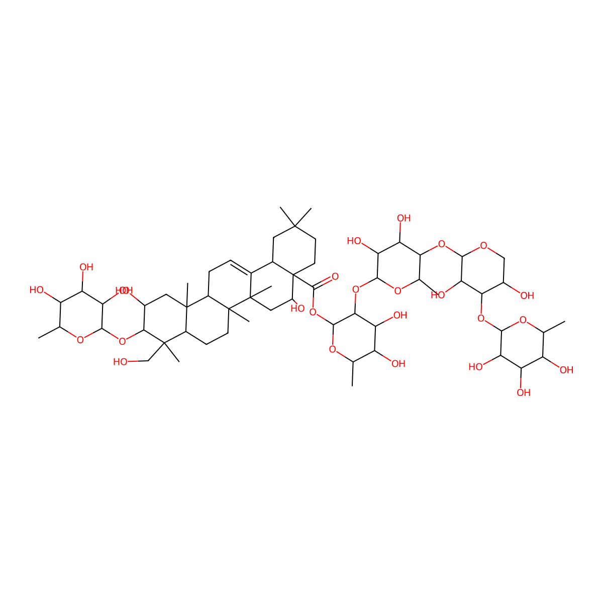Bellissaponin BS1 molecular structure, CAS 121340-61-2