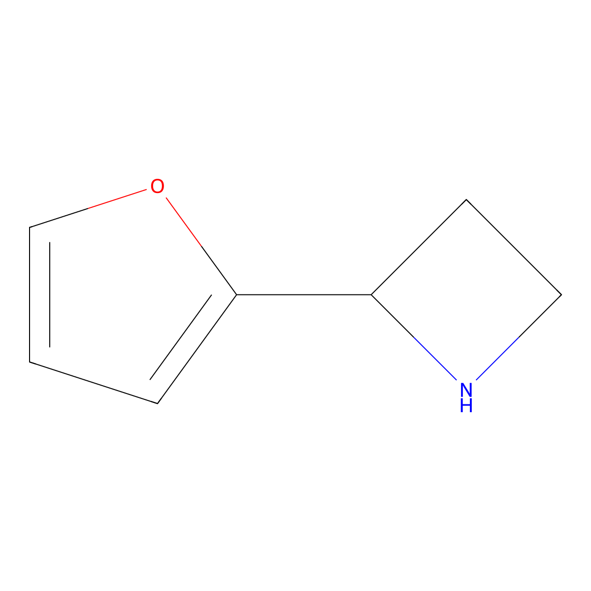 (2S)-2-(furan-2-yl)azetidine molecular structure, CAS 1213400-02-2