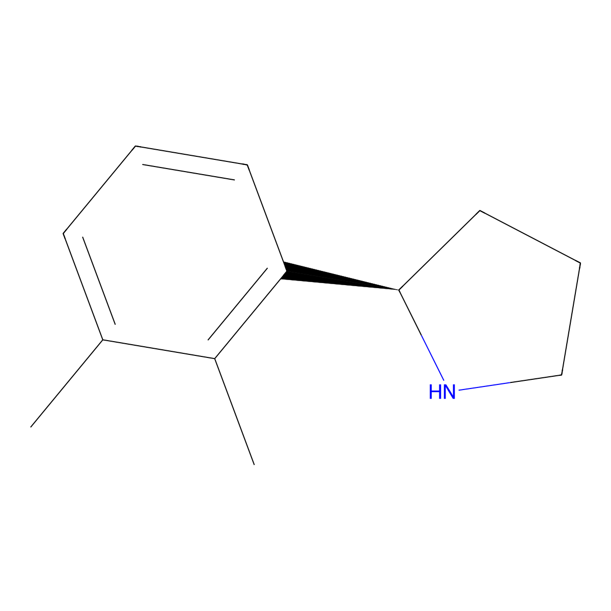 (R)-2-(2,3-Dimethylphenyl)pyrrolidine molecular structure, CAS 1213403-85-0