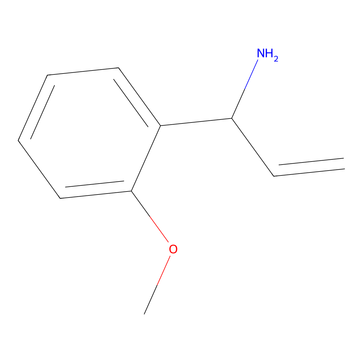 (1R)-1-(2-Methoxyphenyl)prop-2-enylamine molecular structure, CAS 1213418-10-0