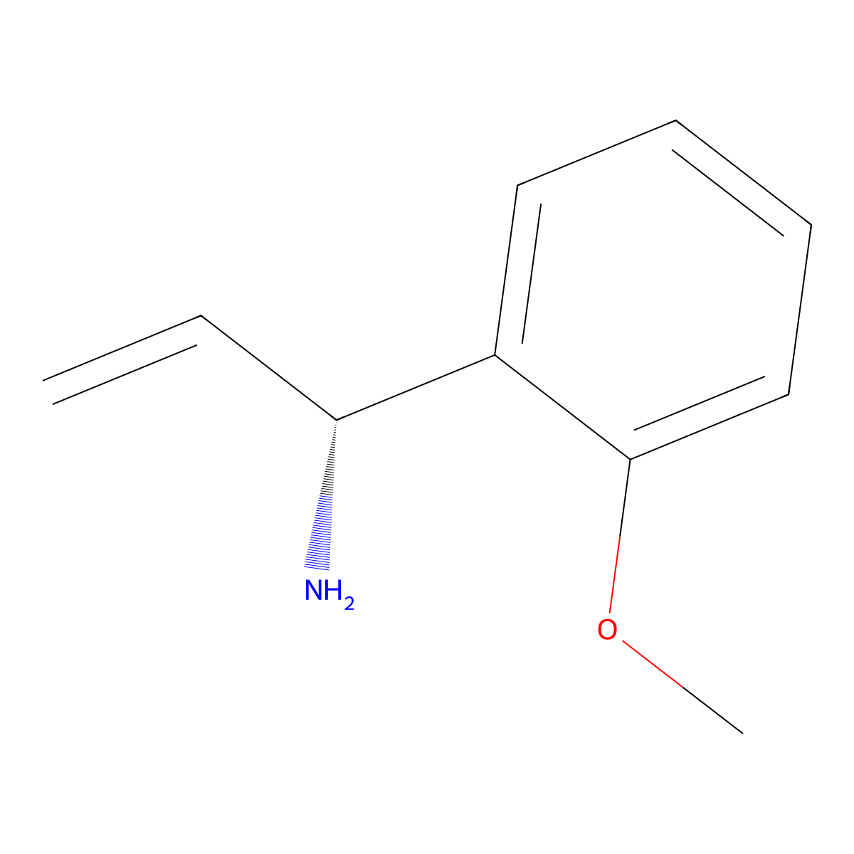 (1R)-1-(2-Methoxyphenyl)prop-2-enylamine molecular structure, CAS 1213418-10-0