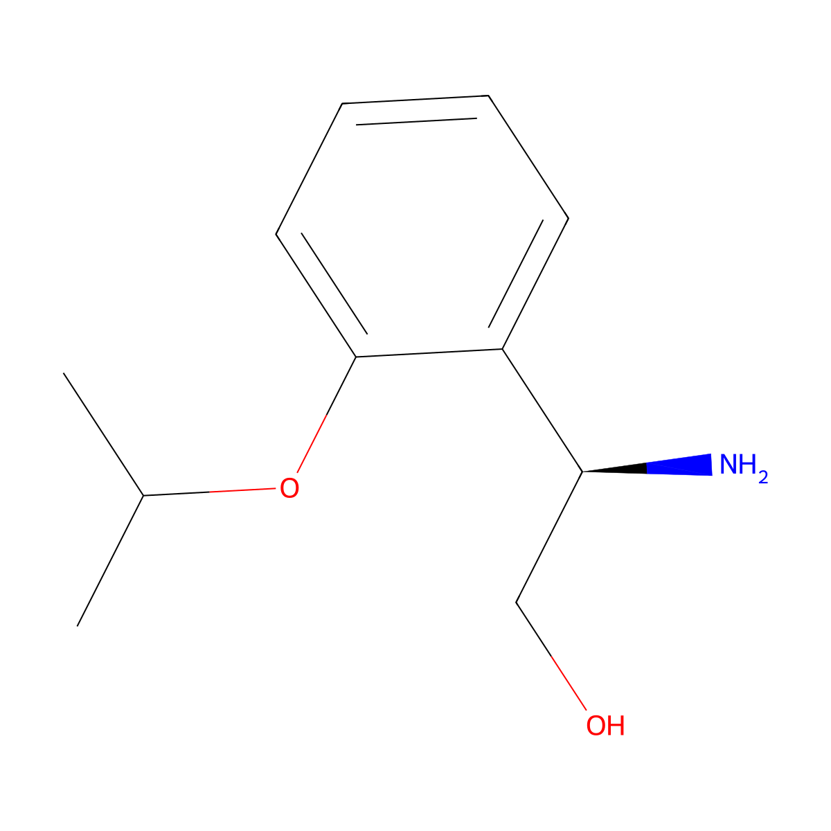 (r)-2-Amino-2-(2-isopropoxyphenyl)ethan-1-ol molecular structure, CAS 1213426-50-6