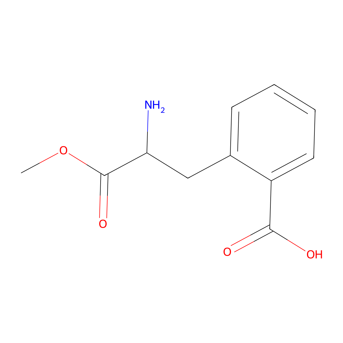 2-Carboxy-D-phenylalanine 1-methyl ester molecular structure, CAS 1213428-49-9