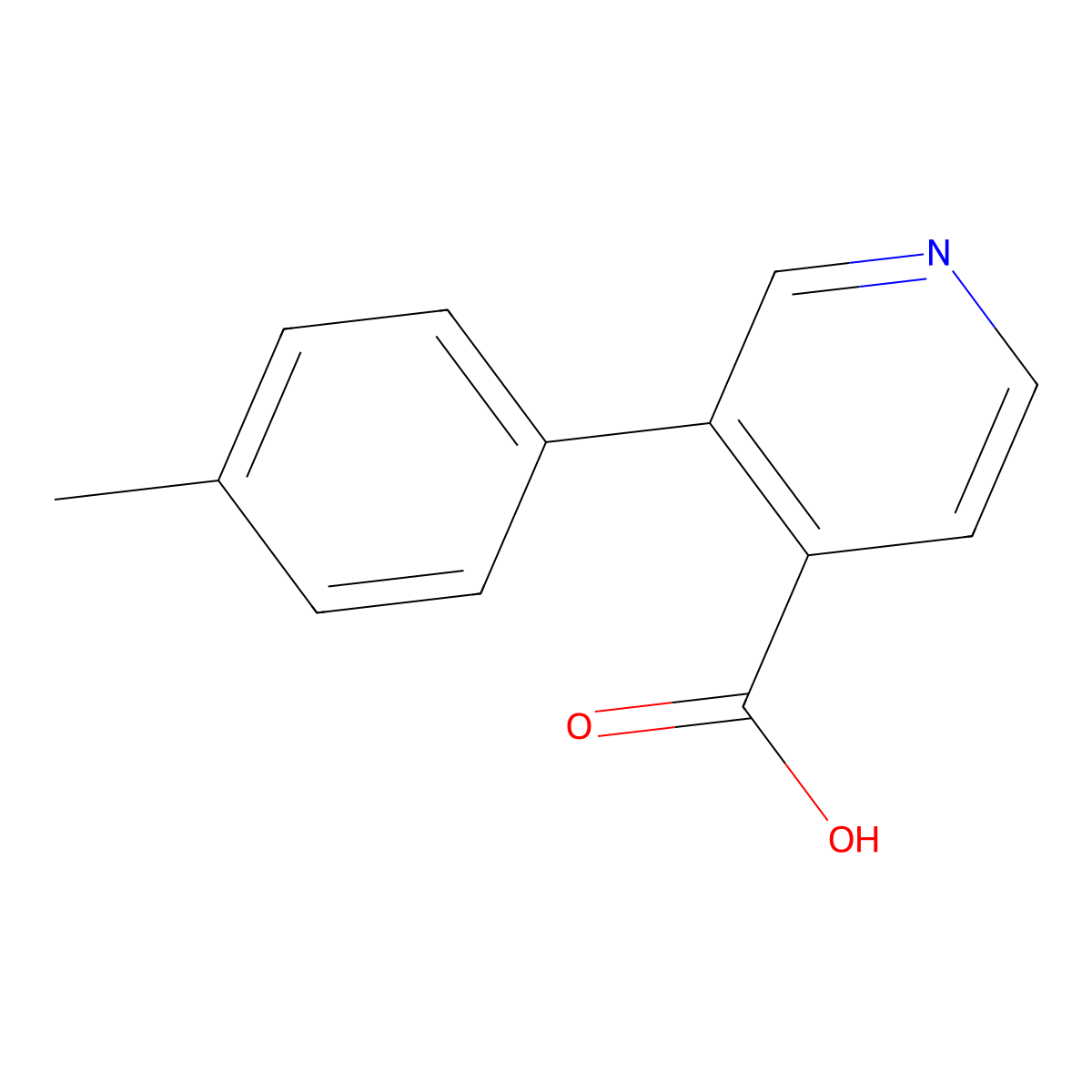 3-(p-Tolyl)isonicotinic acid molecular structure, CAS 121343-78-0