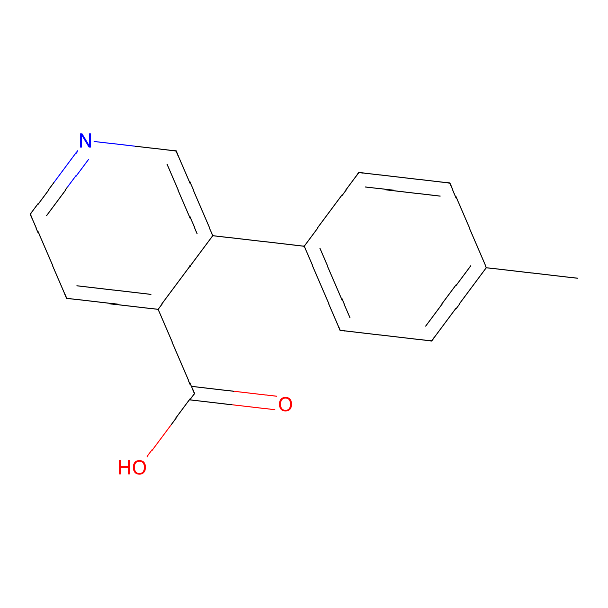 3-(p-Tolyl)isonicotinic acid molecular structure, CAS 121343-78-0