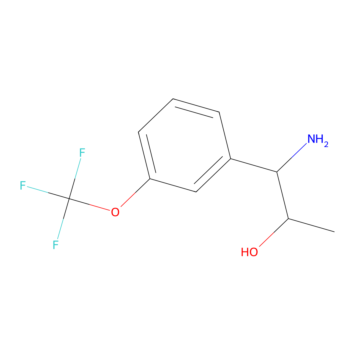 (1S,2R)-1-Amino-1-[3-(trifluoromethoxy)phenyl]propan-2-OL molecular structure, CAS 1213441-64-5