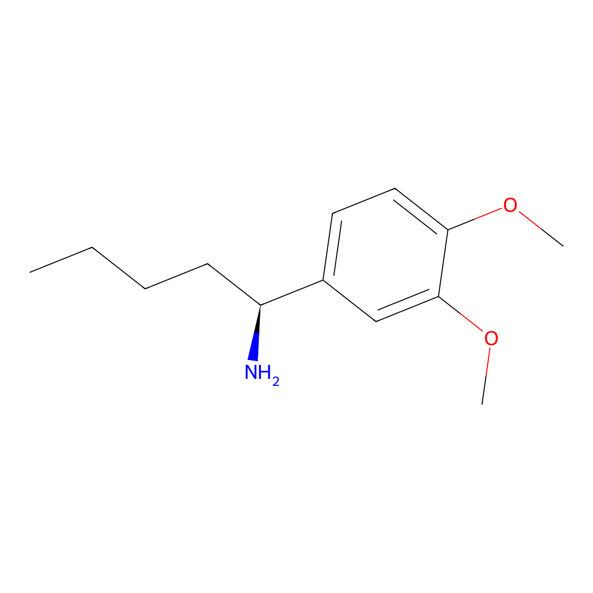 (S)-1-(3,4-Dimethoxyphenyl)pentan-1-amine molecular structure, CAS 1213442-85-3
