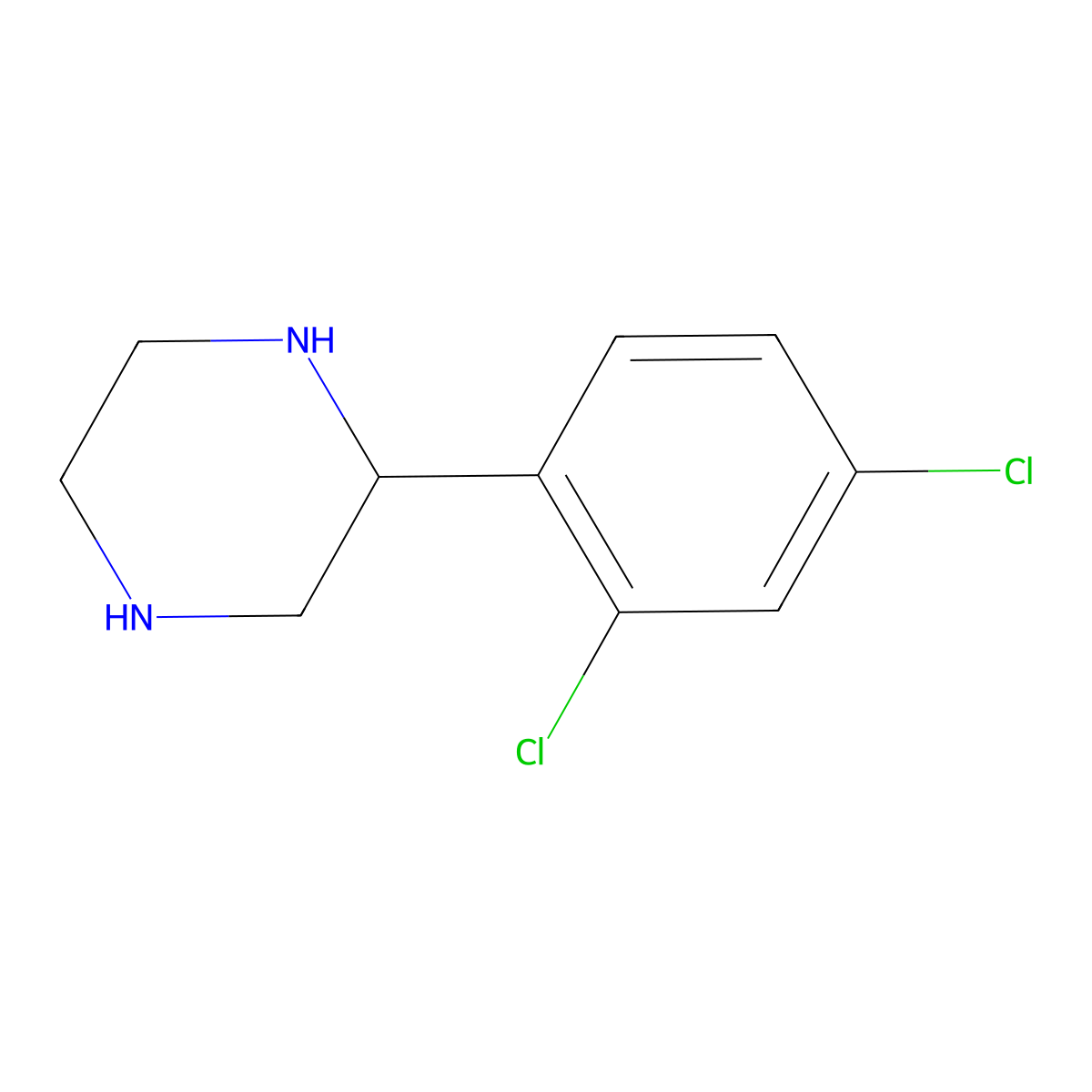 (S)-2-(2,4-Dichlorophenyl)piperazine molecular structure, CAS 1213454-98-8