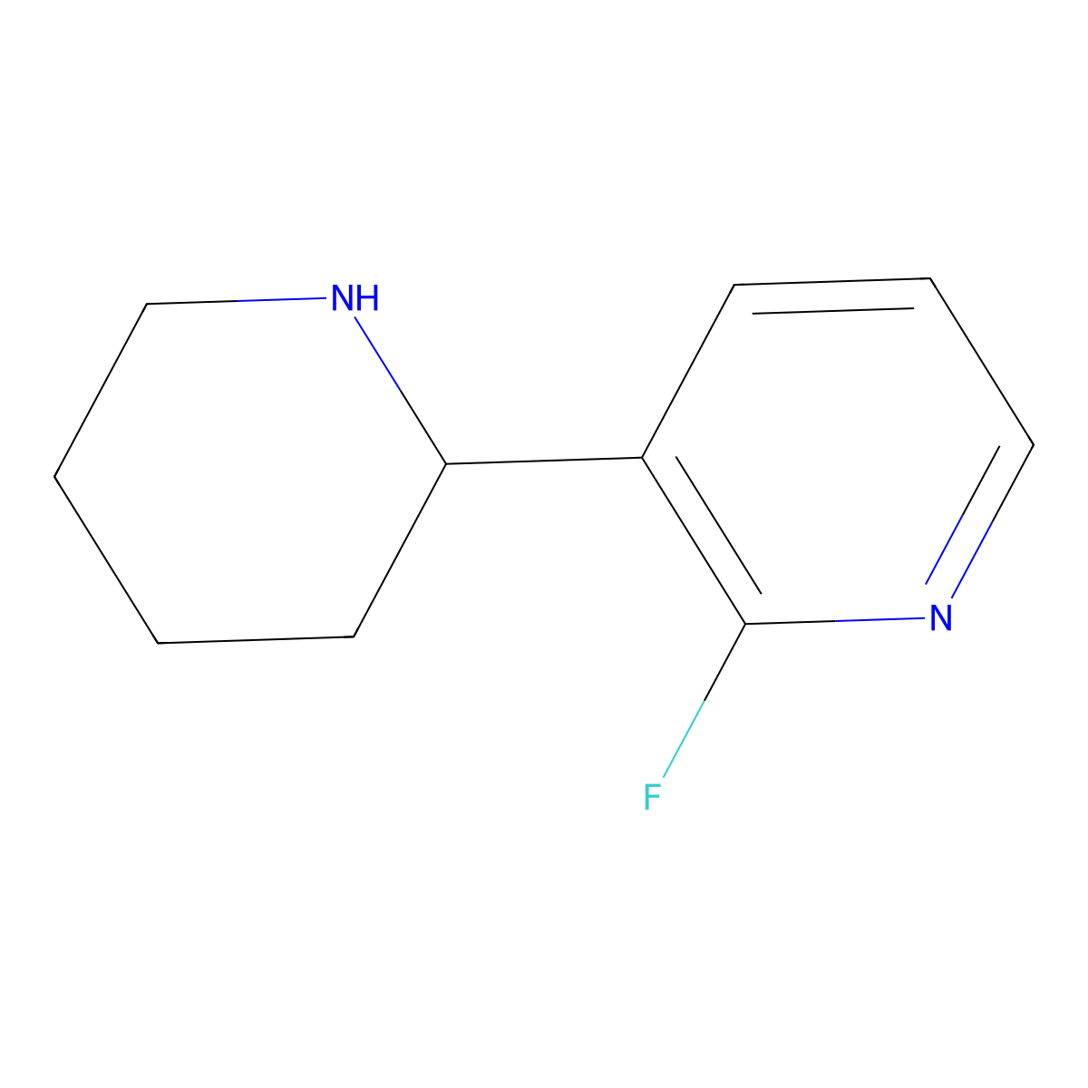 (R)-2-Fluoro-3-(piperidin-2-yl)pyridine molecular structure, CAS 1213455-06-1