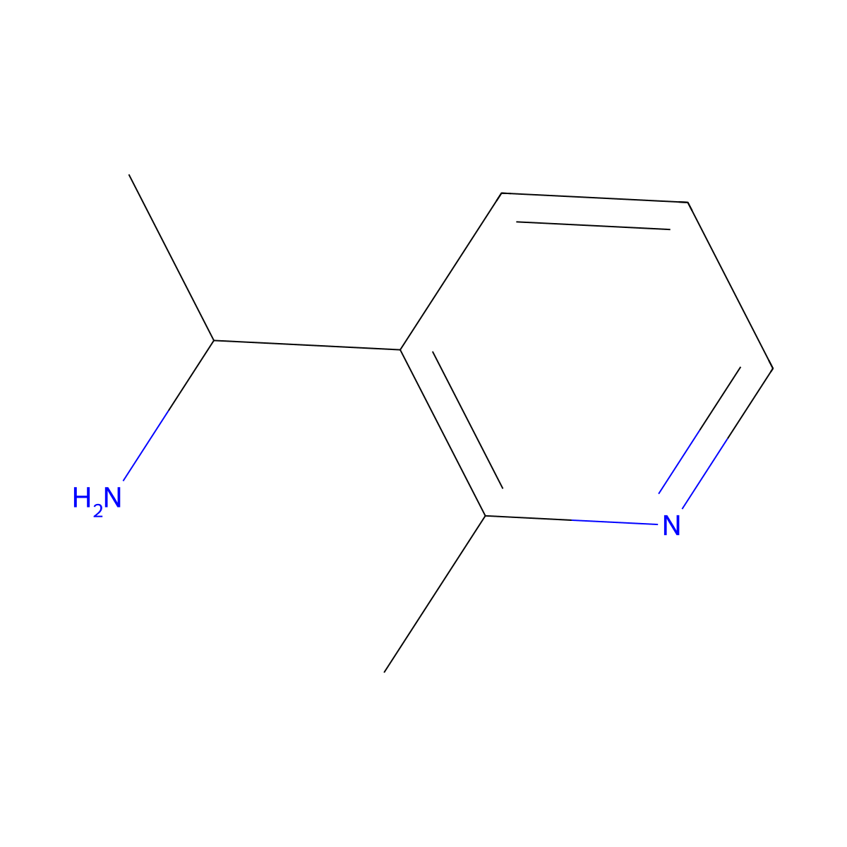 (S)-1-(2-Methylpyridin-3-yl)ethan-1-amine molecular structure, CAS 1213455-10-7
