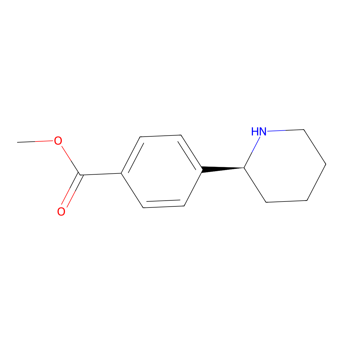 (S)-Methyl 4-(piperidin-2-YL)benzoate molecular structure, CAS 1213455-84-5