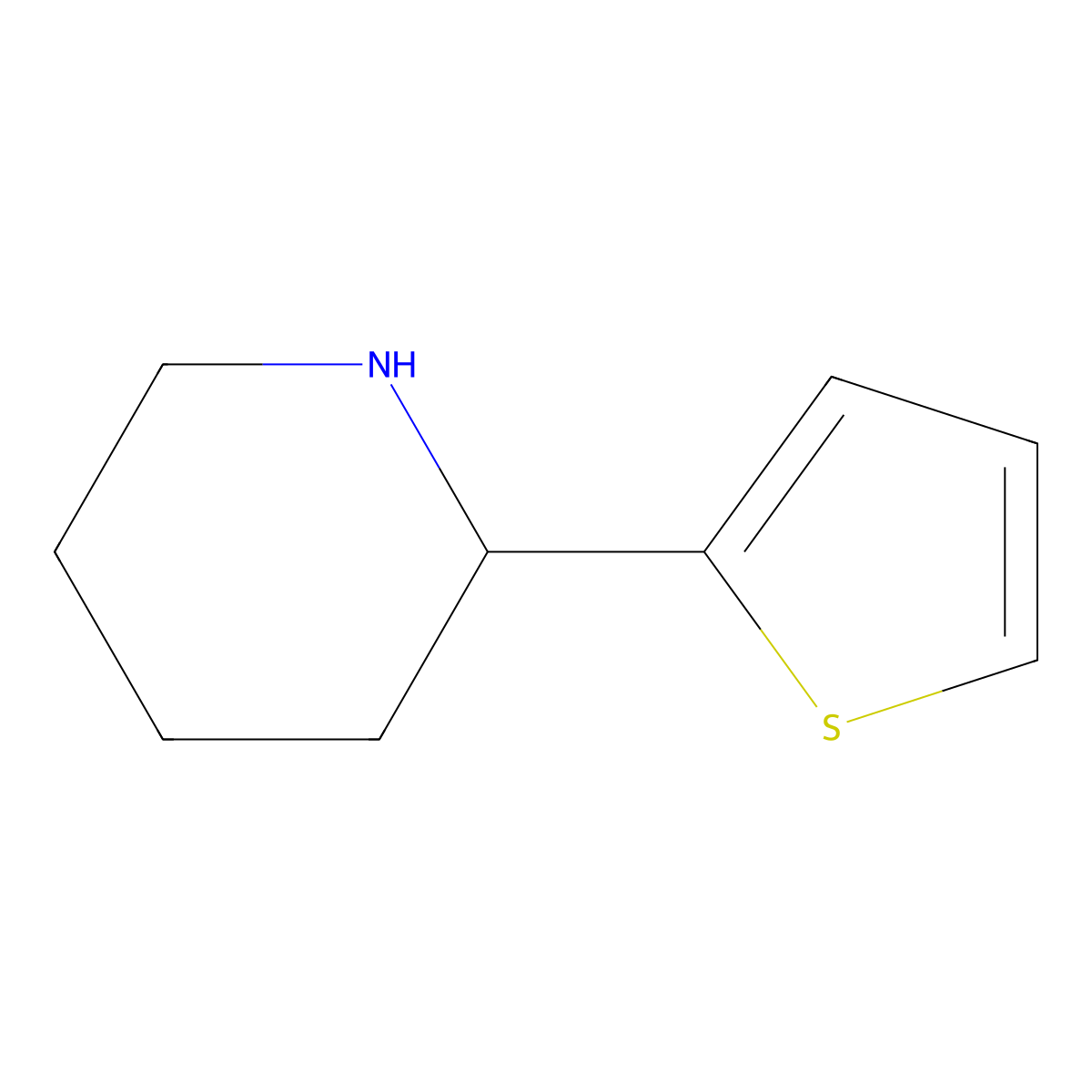 (S)-2-(Thiophen-2-yl)piperidine molecular structure, CAS 1213459-17-6