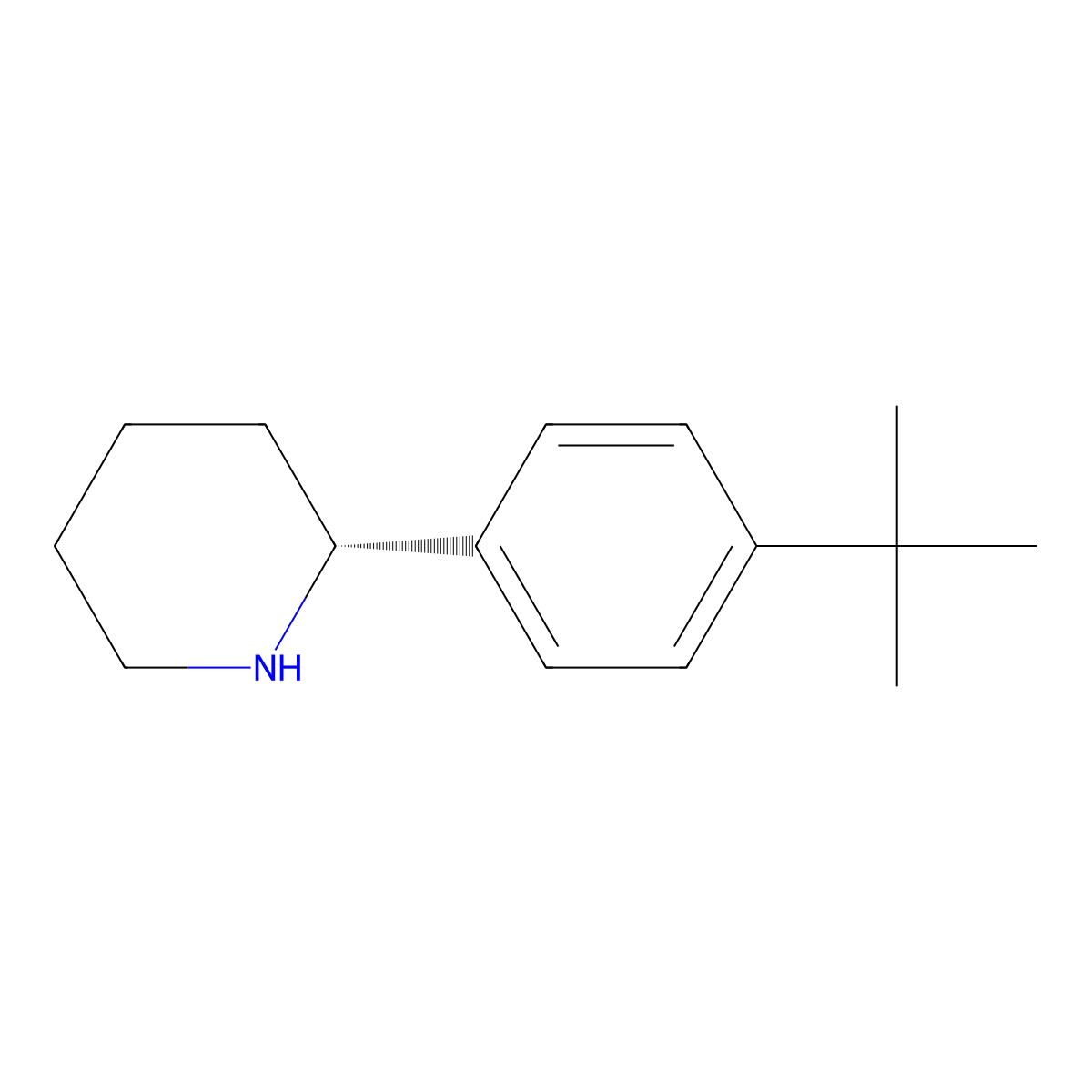 (R)-2-(4-(tert-Butyl)phenyl)piperidine molecular structure, CAS 1213459-64-3