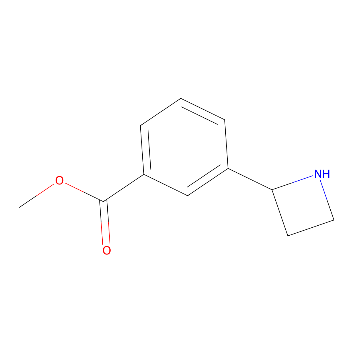 Methyl (S)-3-(azetidin-2-yl)benzoate molecular structure, CAS 1213462-48-6