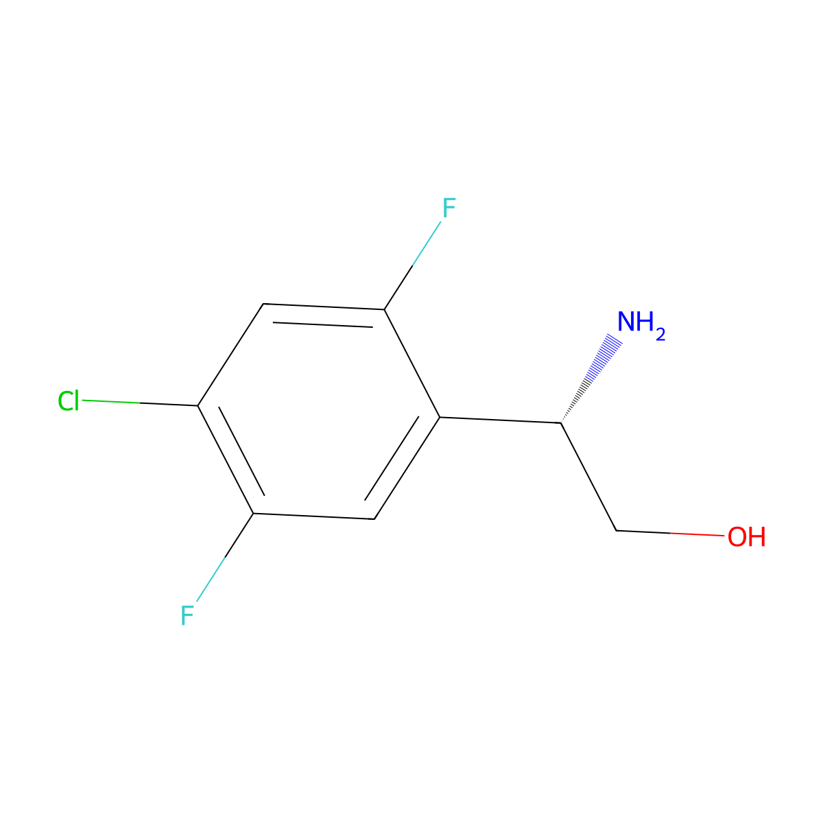 (s)-2-Amino-2-(4-chloro-2,5-difluorophenyl)ethan-1-ol molecular structure, CAS 1213463-79-6