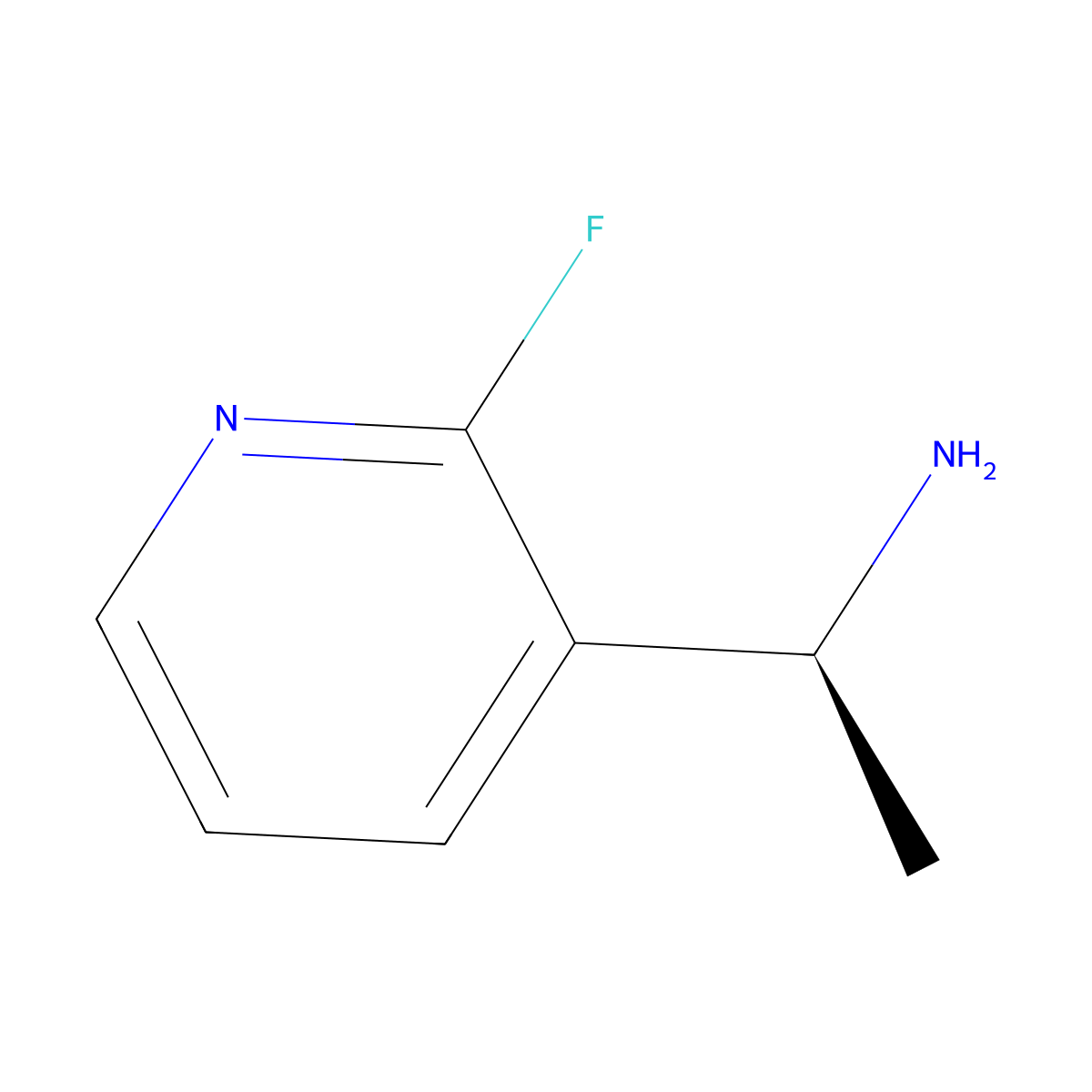 (S)-1-(2-Fluoro-3-pyridyl)ethanamine molecular structure, CAS 1213468-16-6