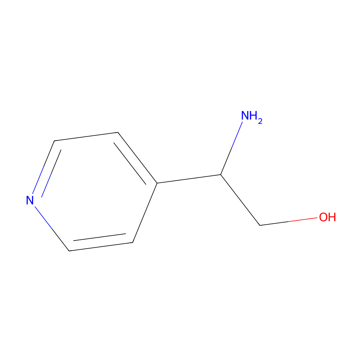 (S)-2-Amino-2-(pyridin-4-YL)ethan-1-OL molecular structure, CAS 1213469-12-5