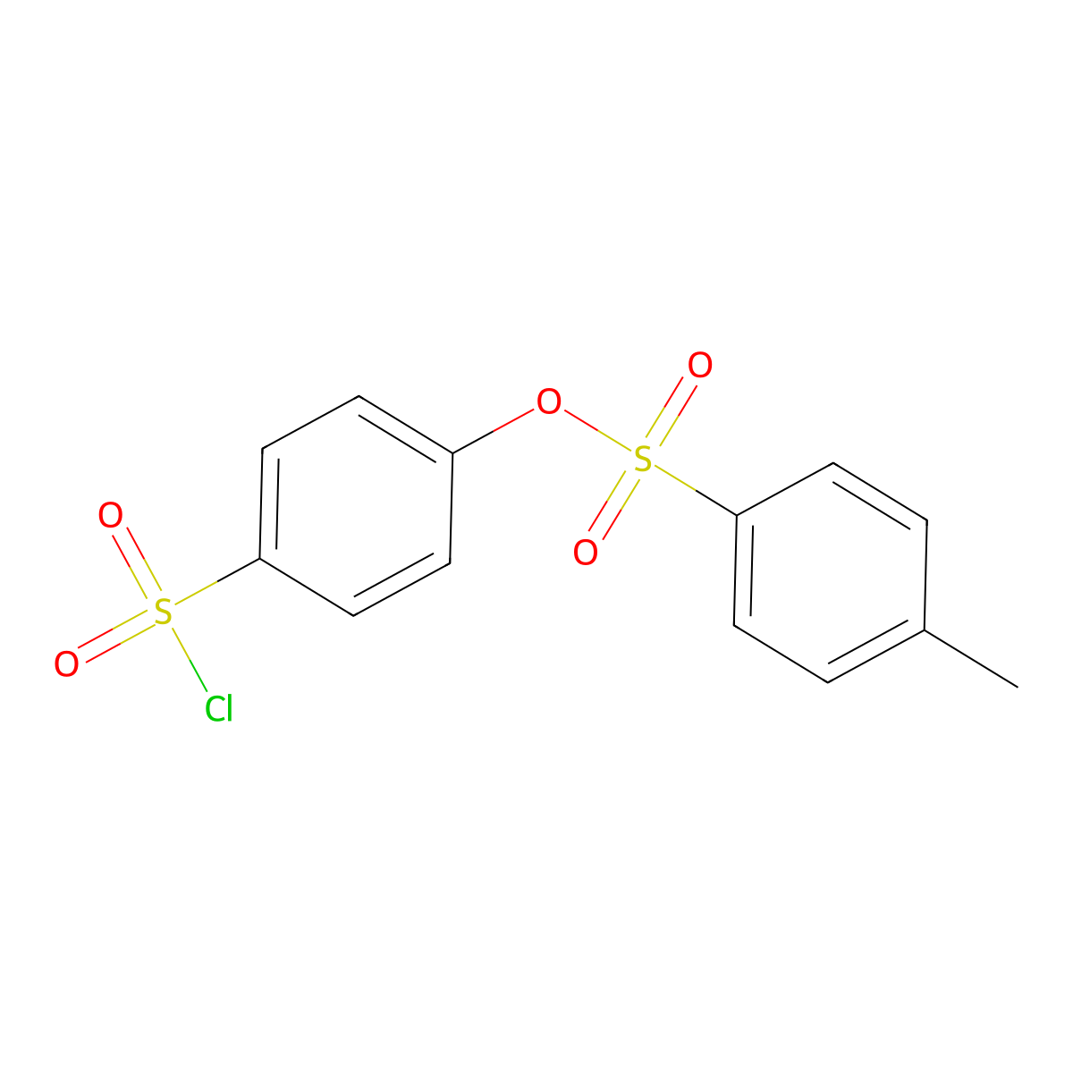 4-(Chlorosulfonyl)phenyl 4-methylbenzene-1-sulfonate molecular structure, CAS 121347-21-5