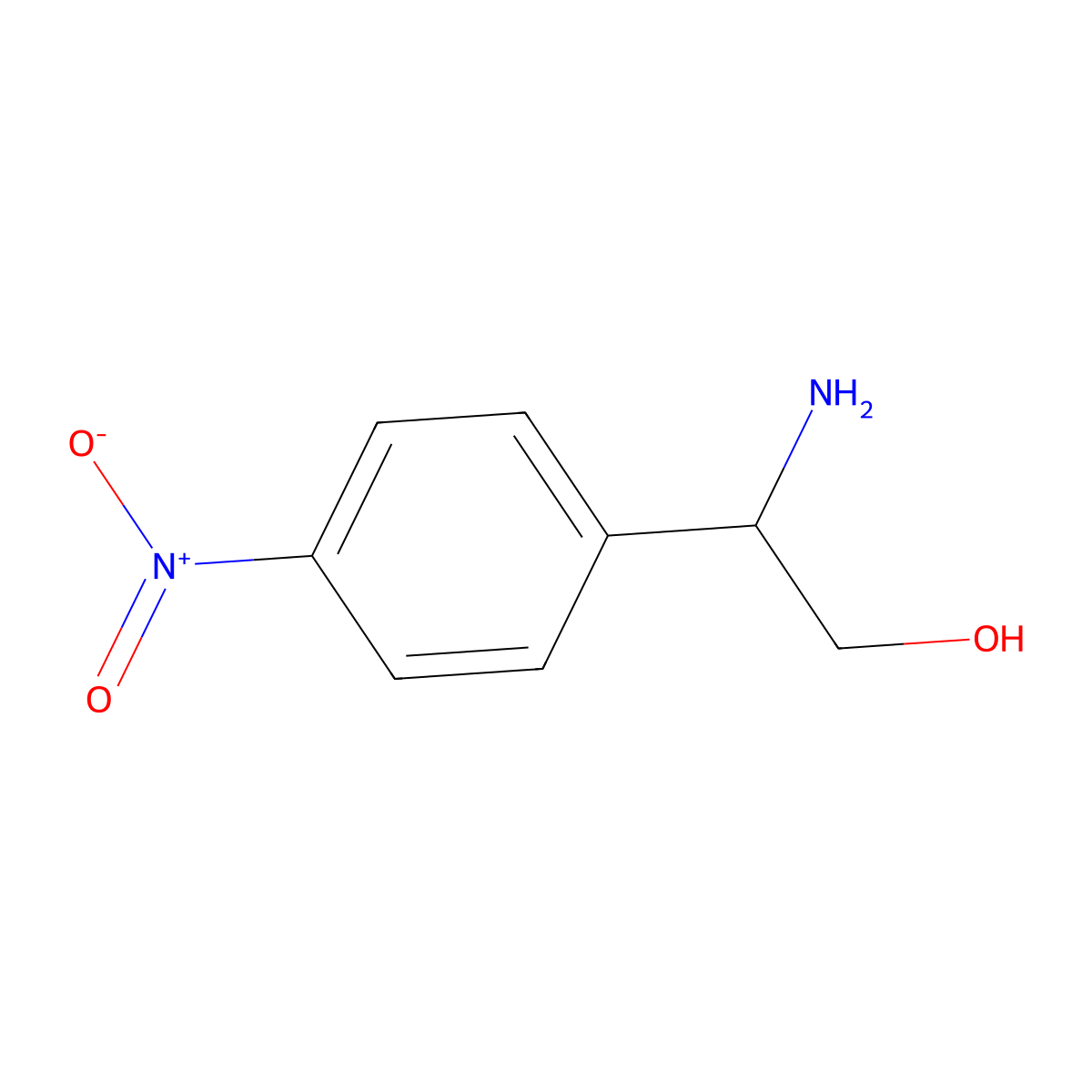 (2R)-2-Amino-2-(4-nitrophenyl)ethan-1-OL molecular structure, CAS 1213473-31-4