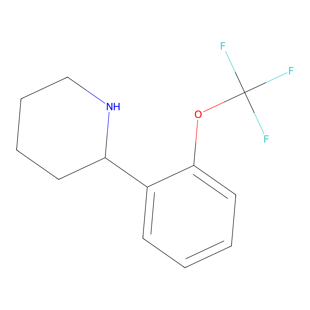 (S)-2-(2-(trifluoromethoxy)phenyl)piperidine molecular structure, CAS 1213479-05-0