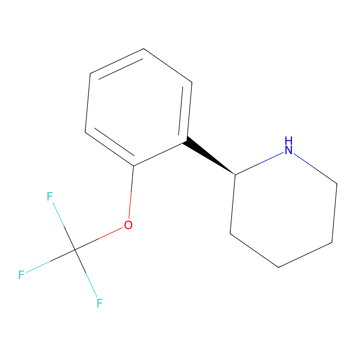 (S)-2-(2-(trifluoromethoxy)phenyl)piperidine molecular structure, CAS 1213479-05-0
