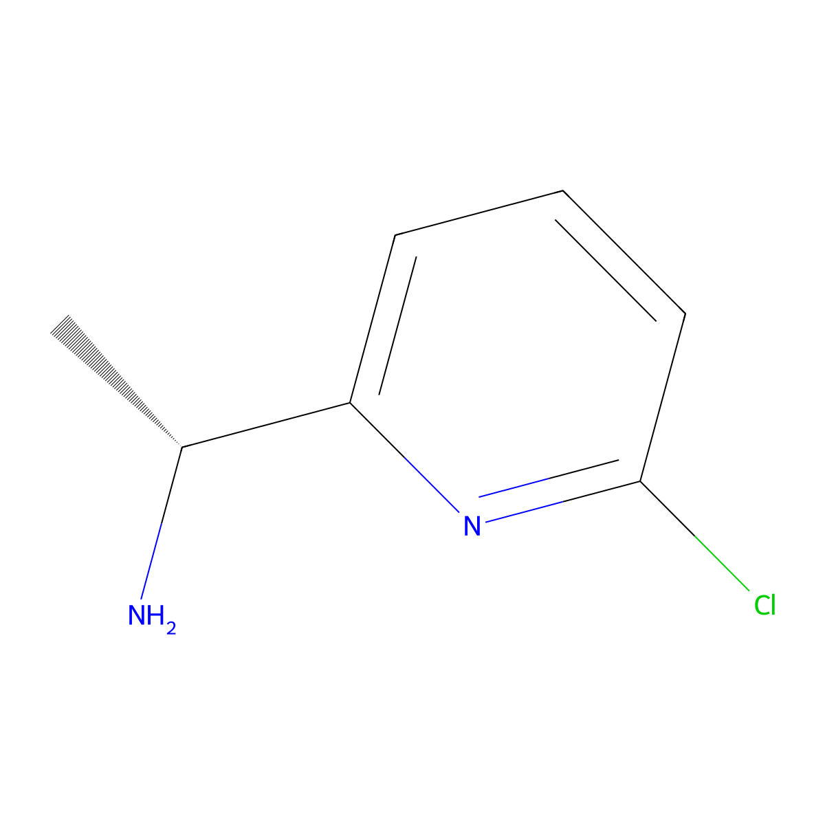 (1r)-1-(6-Chloropyridin-2-yl)ethan-1-amine molecular structure, CAS 1213482-16-6