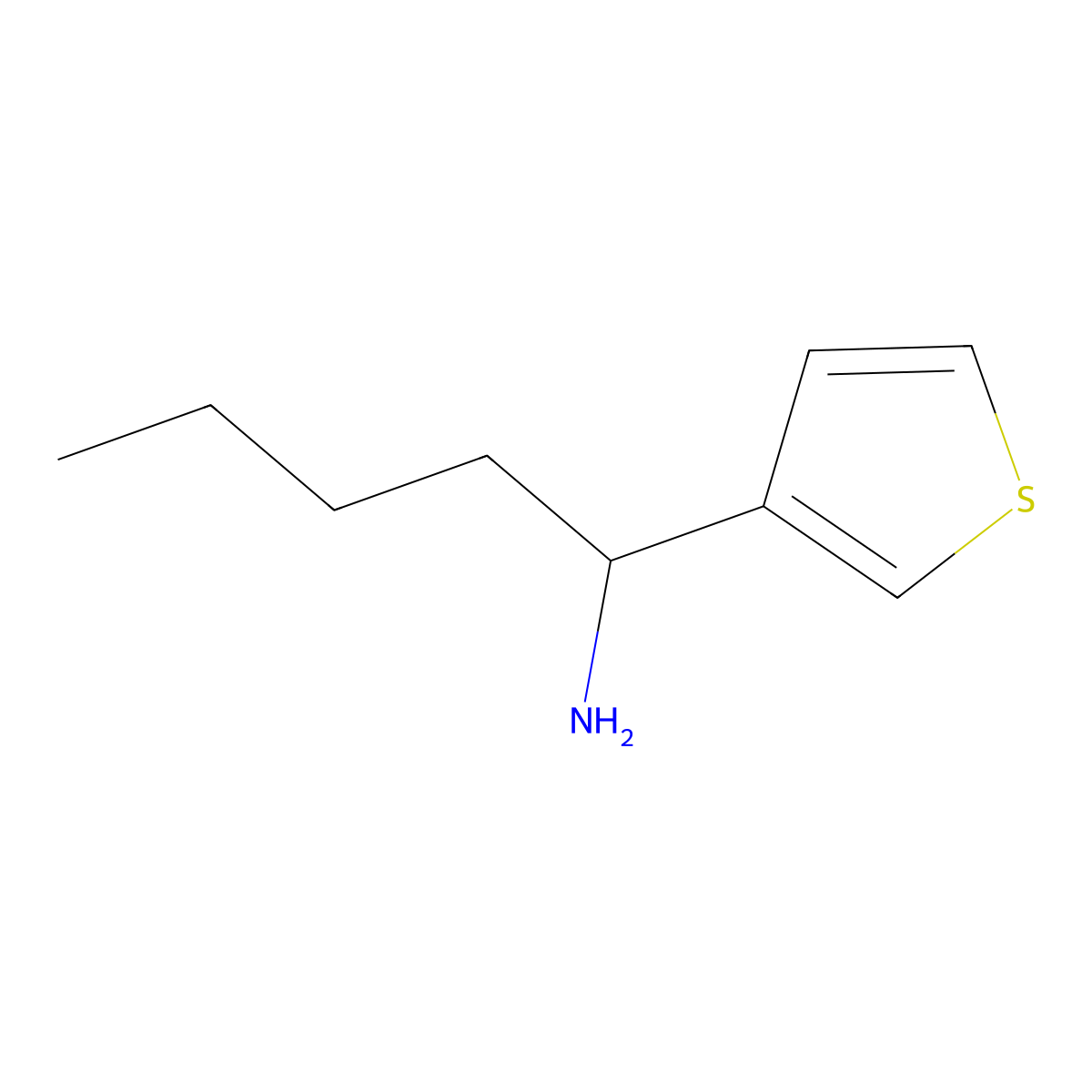(R)-1-(Thiophen-3-yl)pentan-1-amine molecular structure, CAS 1213487-99-0