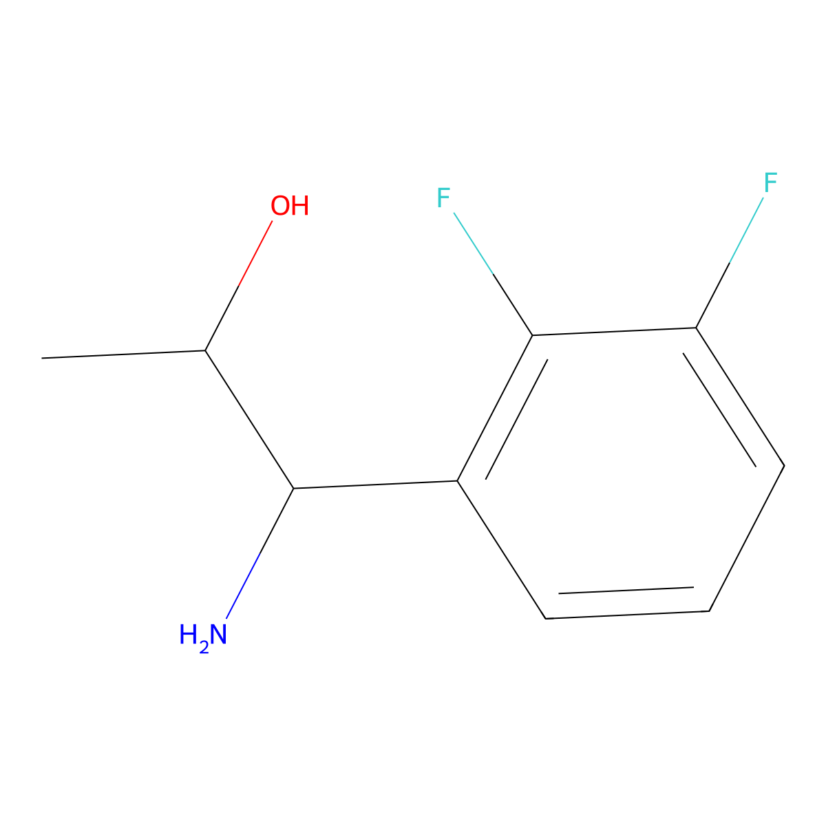 (1S,2R)-1-Amino-1-(2,3-difluorophenyl)propan-2-OL molecular structure, CAS 1213488-10-8