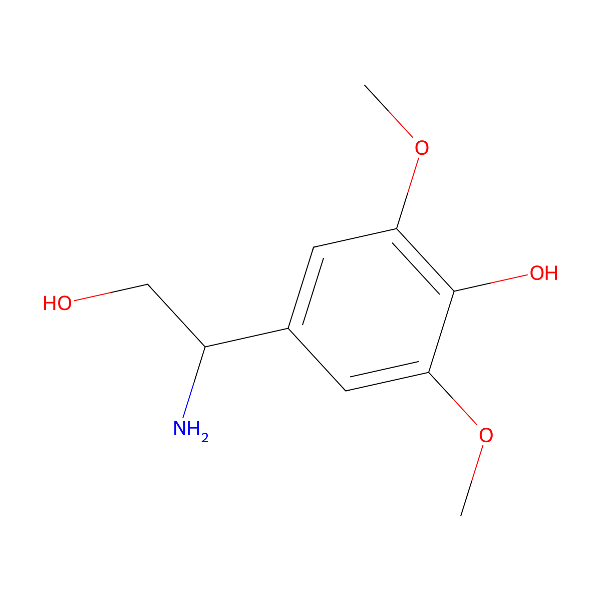4-[(1R)-1-Amino-2-hydroxyethyl]-2,6-dimethoxyphenol molecular structure, CAS 1213494-99-5