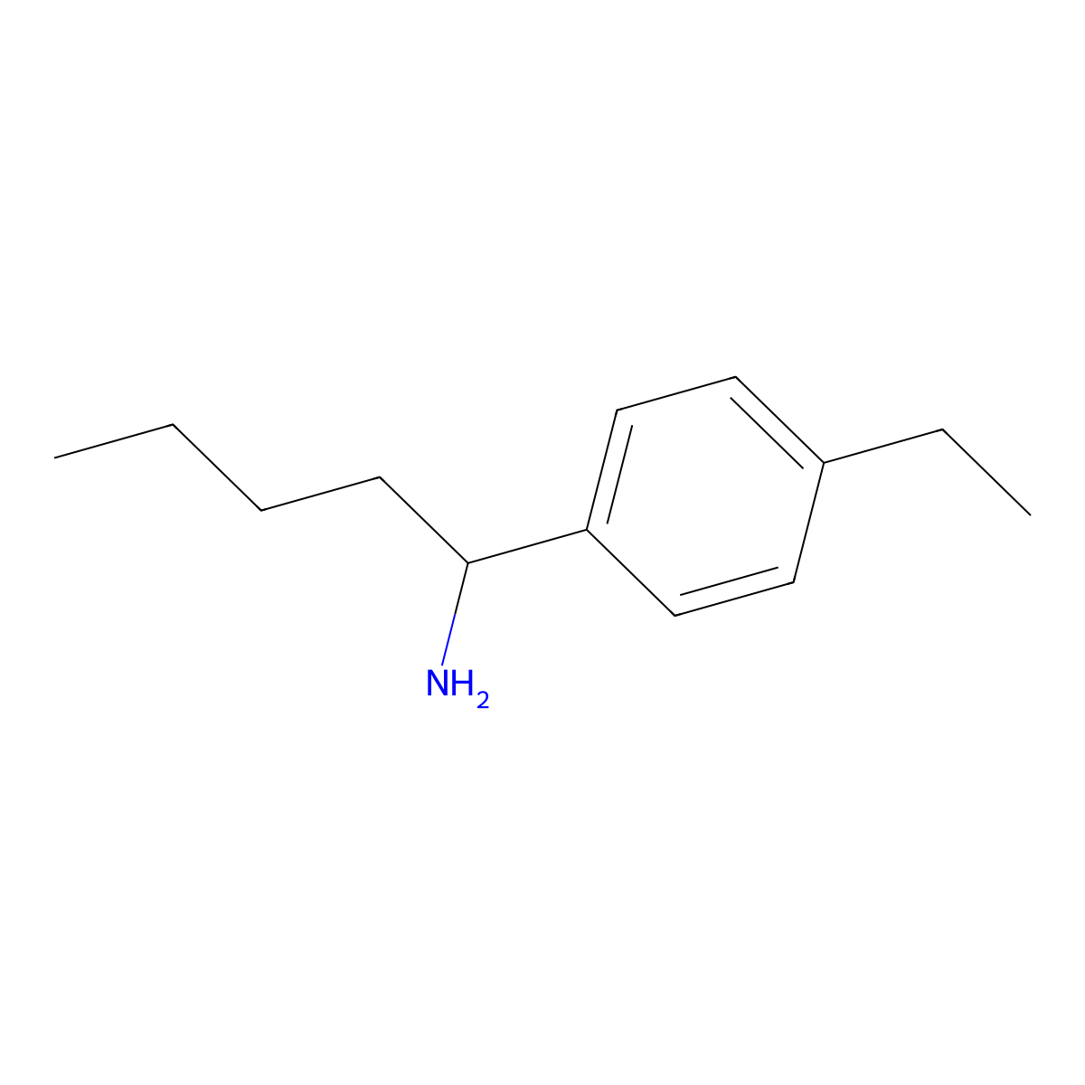 (R)-1-(4-Ethylphenyl)pentan-1-amine molecular structure, CAS 1213495-21-6
