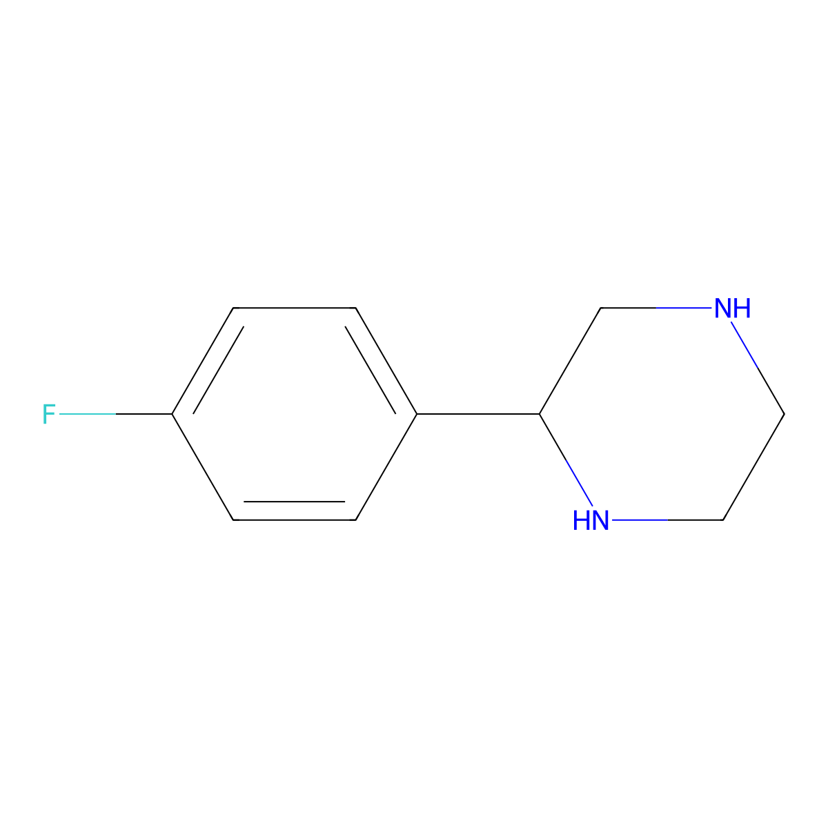 (2R)-2-(4-fluorophenyl)piperazine molecular structure, CAS 1213496-32-2