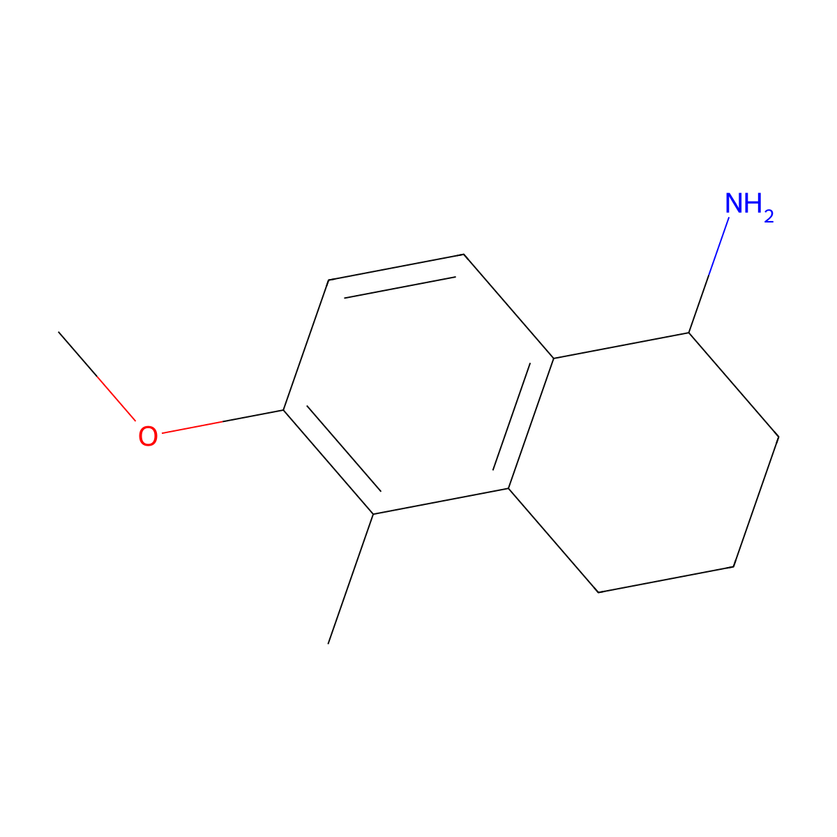 (S)-6-Methoxy-5-methyl-1,2,3,4-tetrahydronaphthalen-1-amine molecular structure, CAS 1213497-27-8