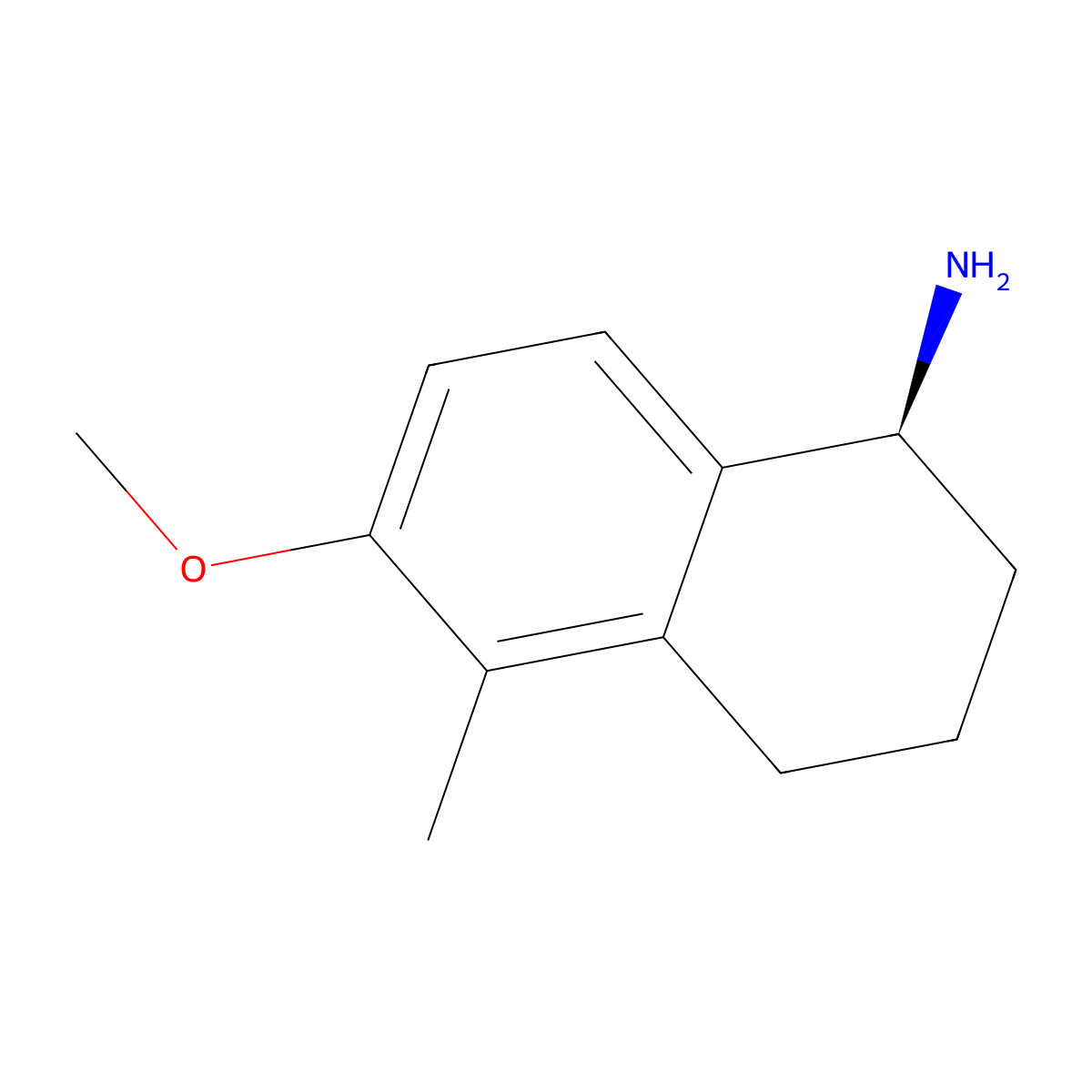 (S)-6-Methoxy-5-methyl-1,2,3,4-tetrahydronaphthalen-1-amine molecular structure, CAS 1213497-27-8