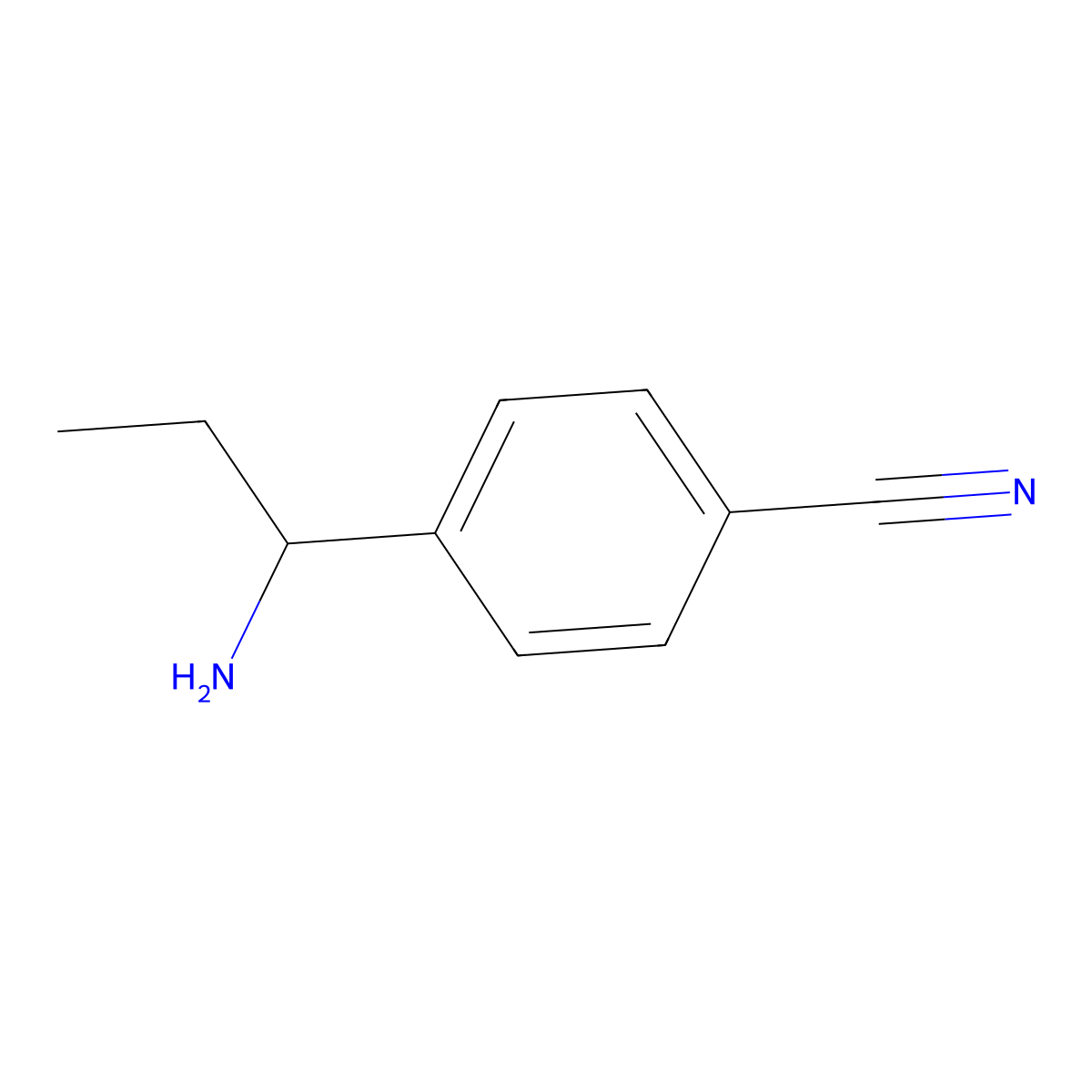 (S)-4-(1-Aminopropyl)benzonitrile molecular structure, CAS 1213499-13-8