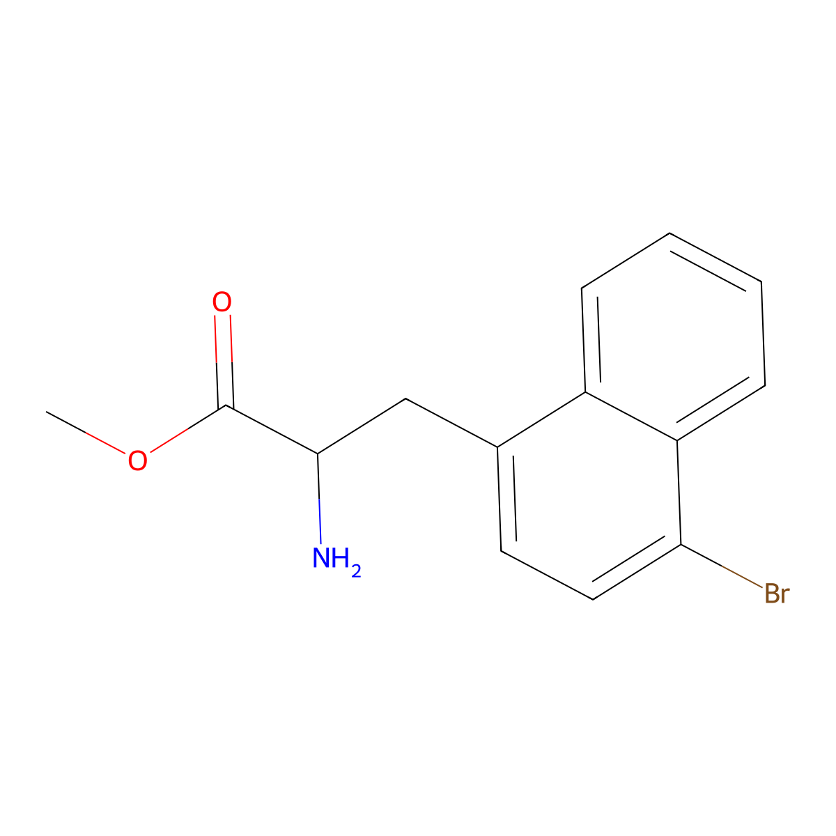 3-(4-Bromo-1-Naphthyl)-L-alanine methyl ester molecular structure, CAS 1213502-35-2