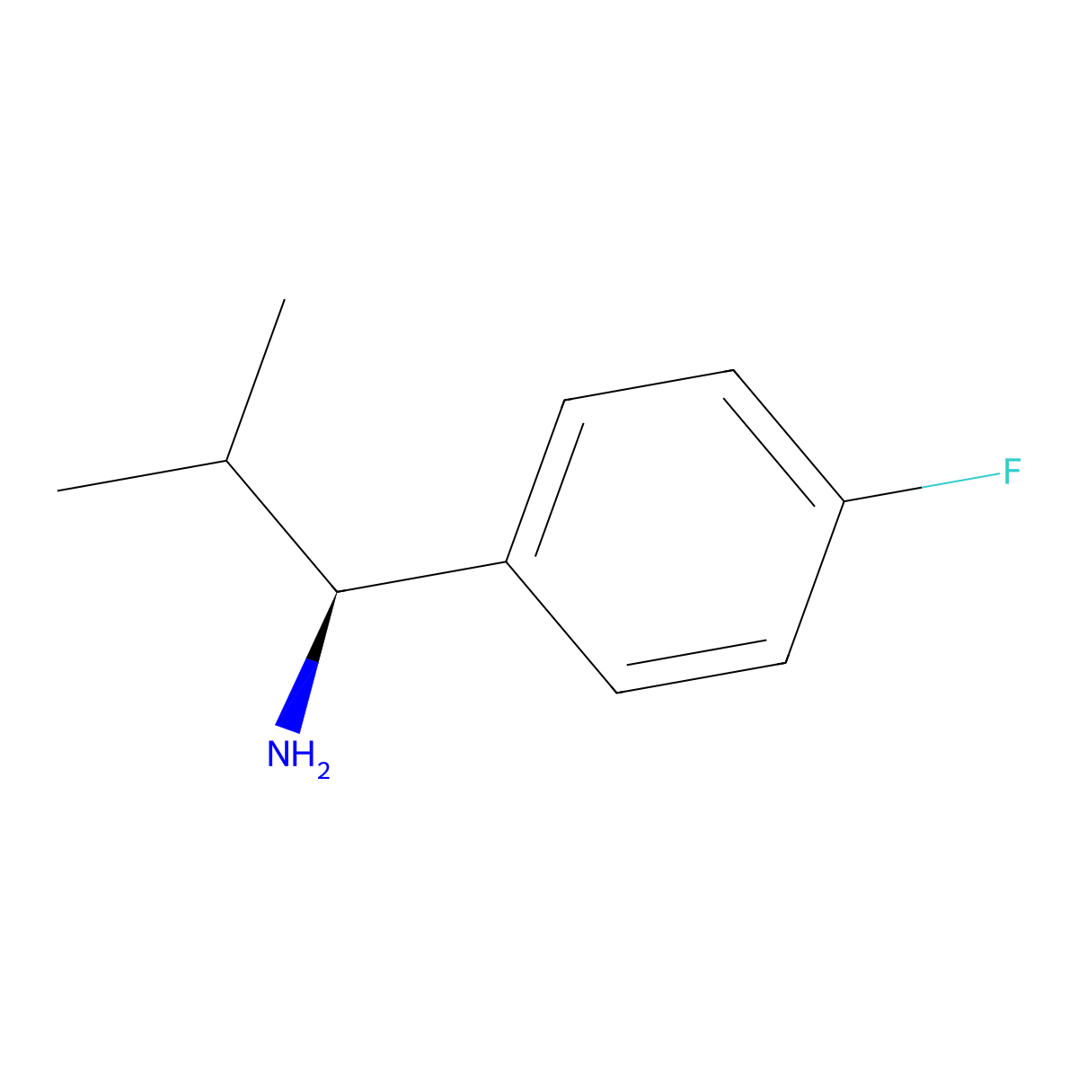 (S)-1-(4-Fluorophenyl)-2-methylpropan-1-amine molecular structure, CAS 1213511-21-7