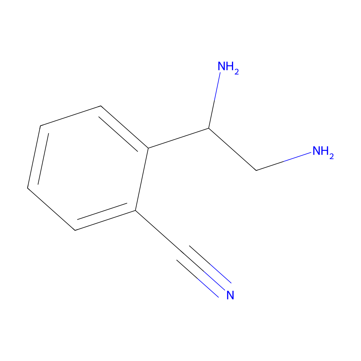 2-[(1S)-1,2-diaminoethyl]benzonitrile molecular structure, CAS 1213511-22-8