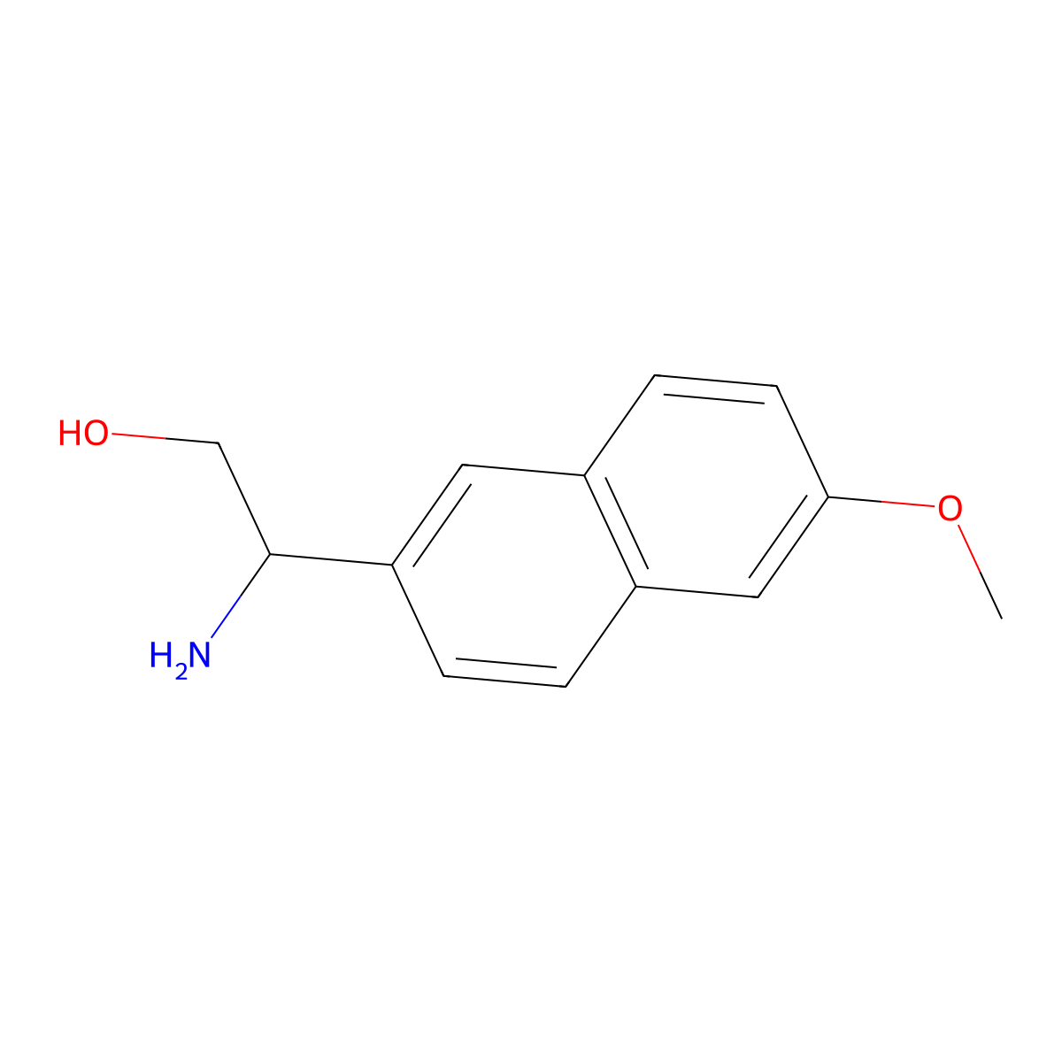 (2R)-2-amino-2-(6-methoxynaphthalen-2-yl)ethan-1-ol molecular structure, CAS 1213511-30-8