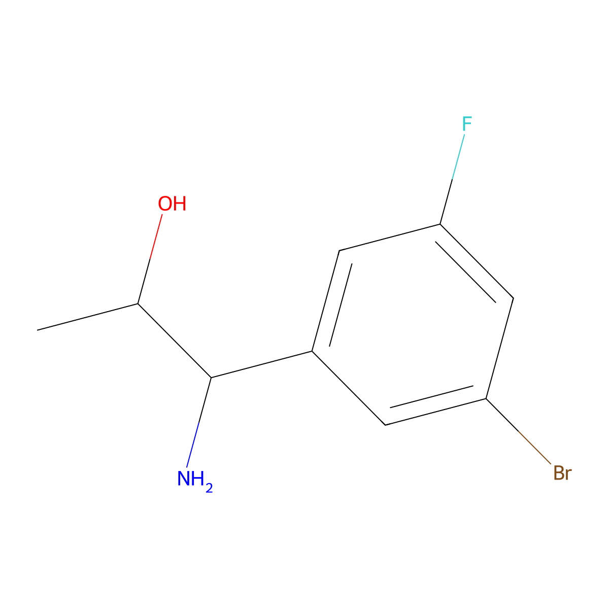 (1S,2R)-1-Amino-1-(3-bromo-5-fluorophenyl)propan-2-OL molecular structure, CAS 1213512-16-3