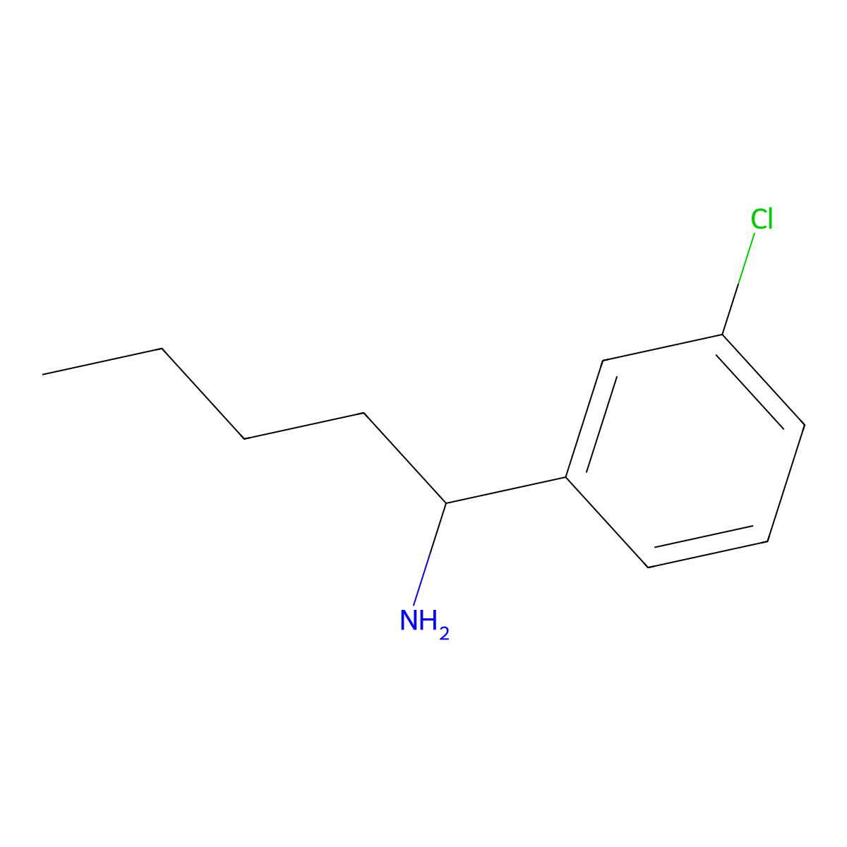 (S)-1-(3-Chlorophenyl)pentan-1-amine molecular structure, CAS 1213512-22-1