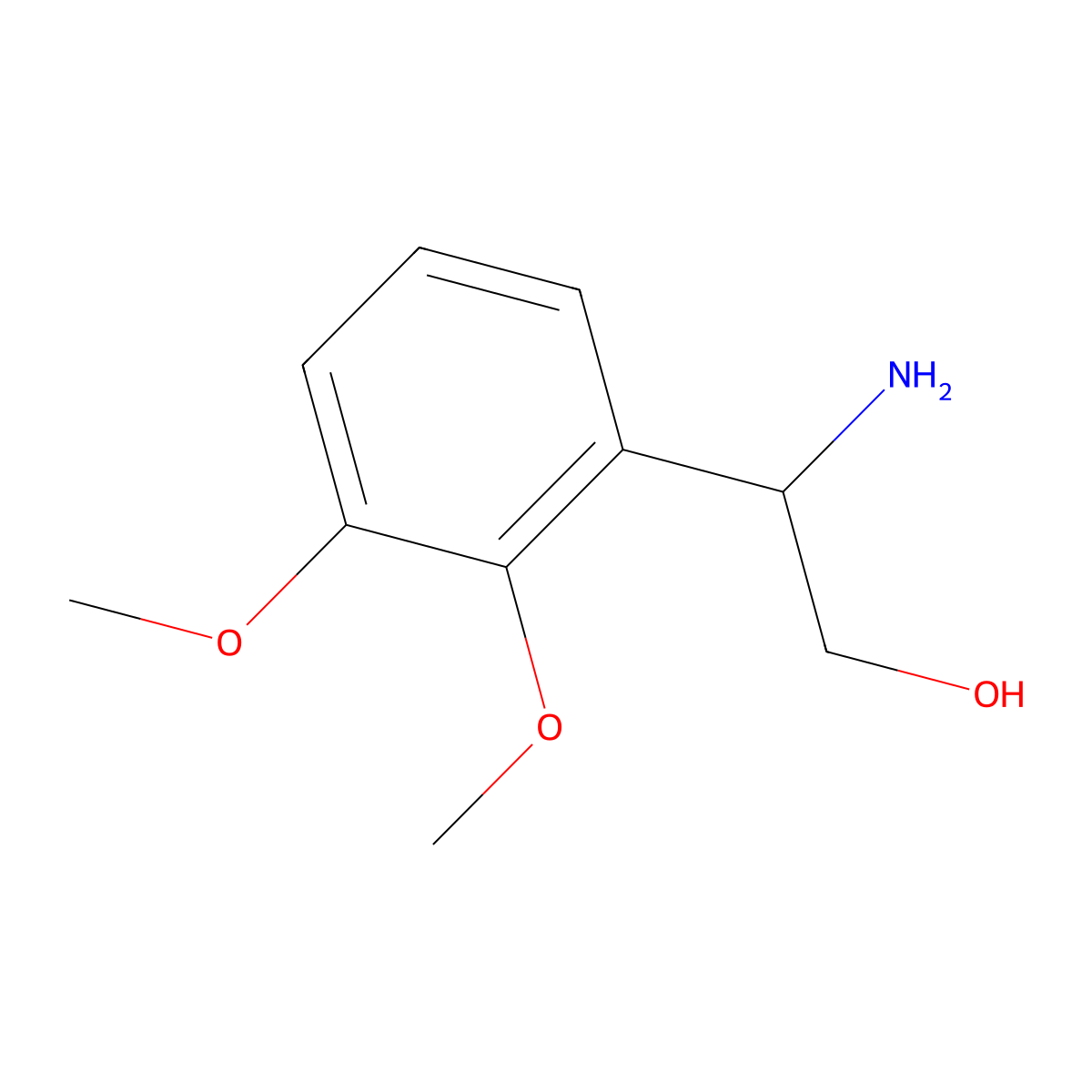 (2S)-2-Amino-2-(2,3-dimethoxyphenyl)ethan-1-OL molecular structure, CAS 1213526-17-0