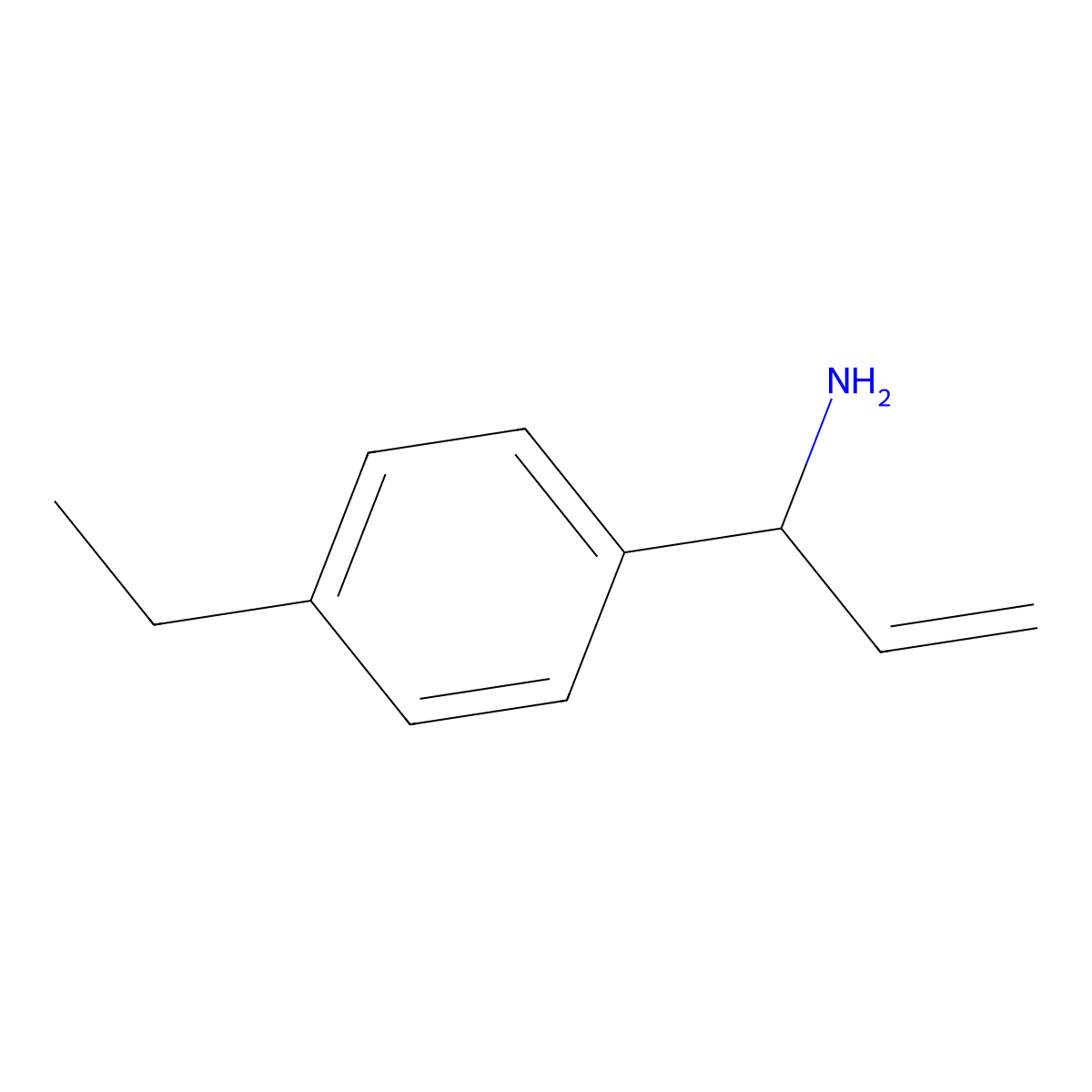 (1S)-1-(4-Ethylphenyl)prop-2-enylamine molecular structure, CAS 1213526-44-3