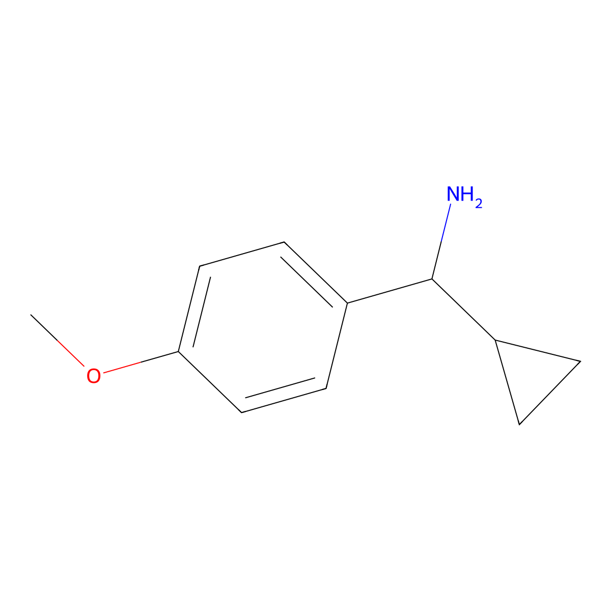 (S)-cyclopropyl(4-methoxyphenyl)methanamine molecular structure, CAS 1213534-37-2