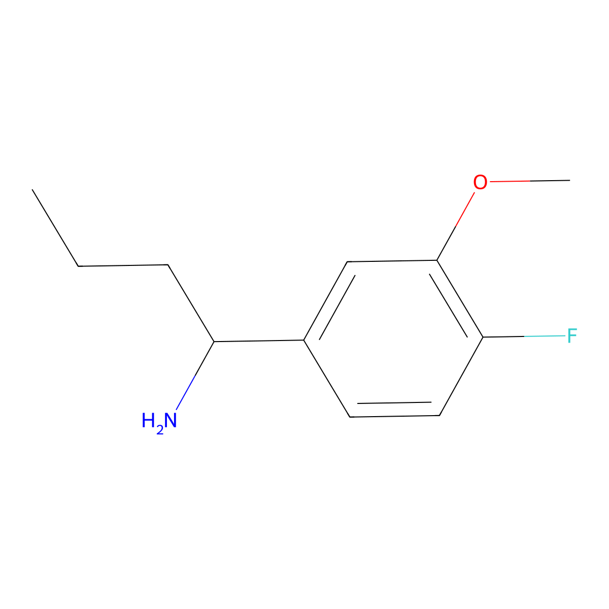 (R)-1-(4-Fluoro-3-methoxyphenyl)butan-1-amine molecular structure, CAS 1213534-62-3