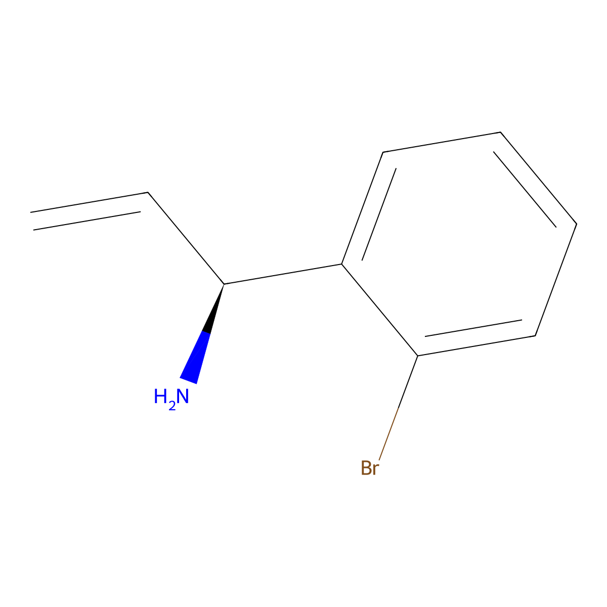(1S)-1-(2-Bromophenyl)prop-2-EN-1-amine molecular structure, CAS 1213536-21-0