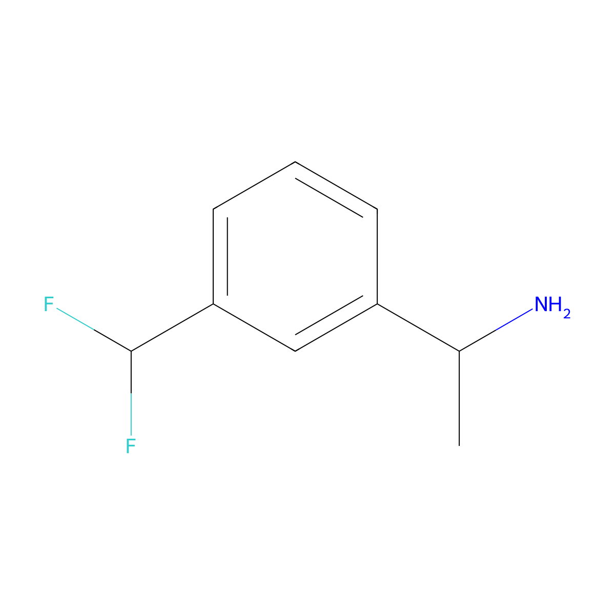 (R)-1-(3-(Difluoromethyl)phenyl)ethan-1-amine molecular structure, CAS 1213540-18-1