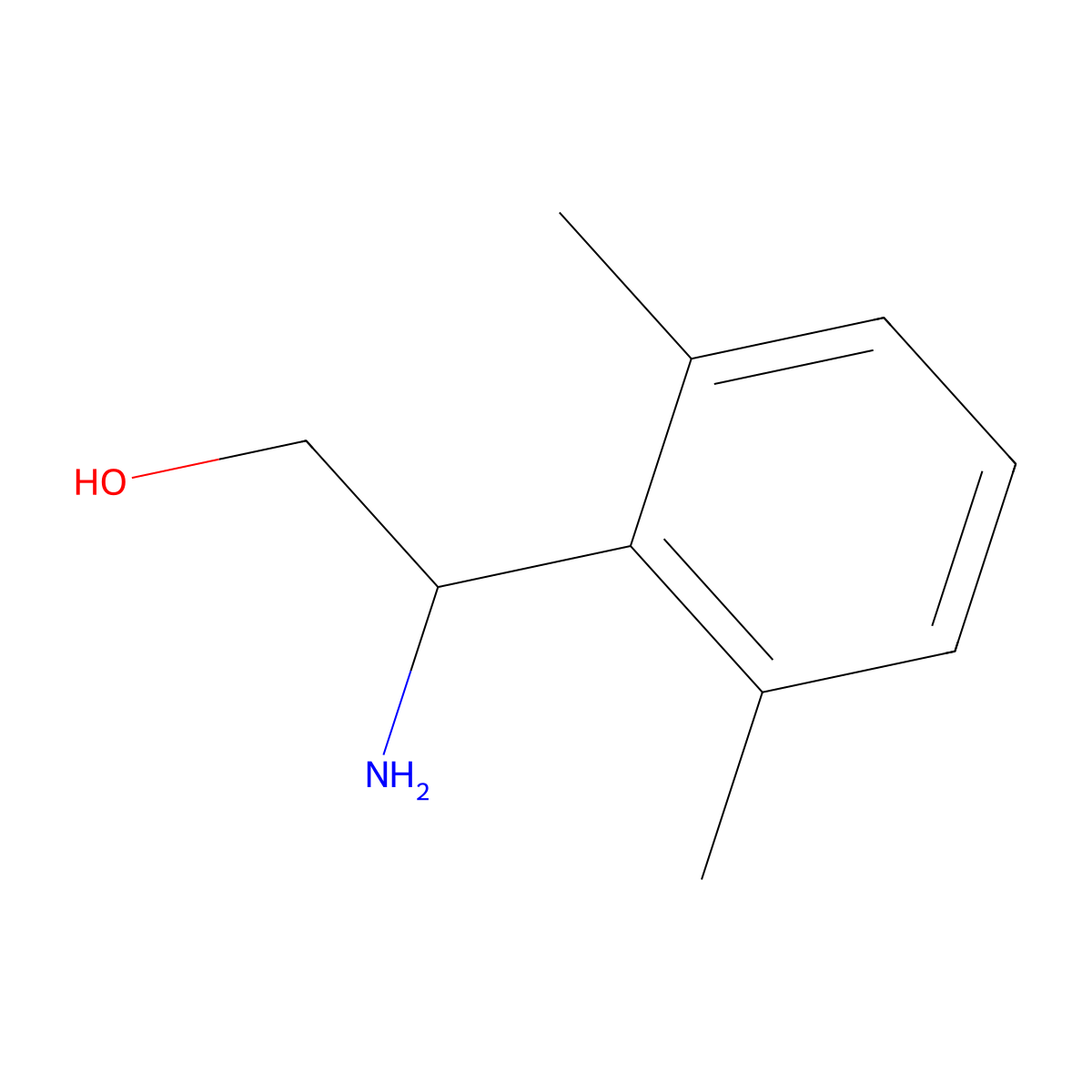 (S)-2-Amino-2-(2,6-dimethylphenyl)ethan-1-ol molecular structure, CAS 1213550-33-4