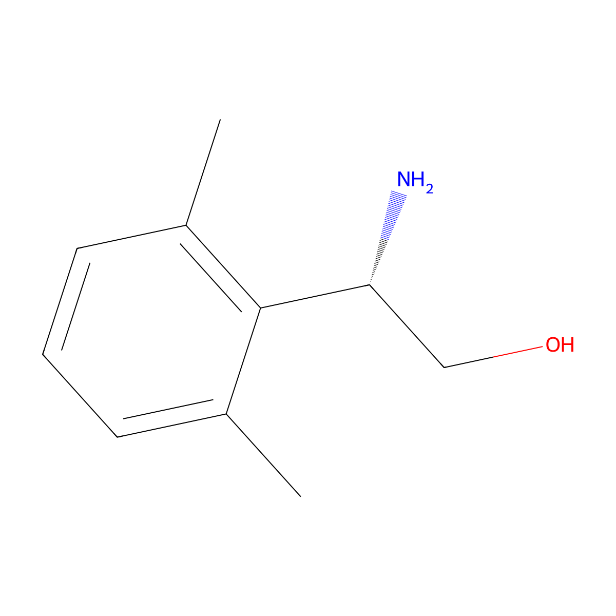 (S)-2-Amino-2-(2,6-dimethylphenyl)ethan-1-ol molecular structure, CAS 1213550-33-4